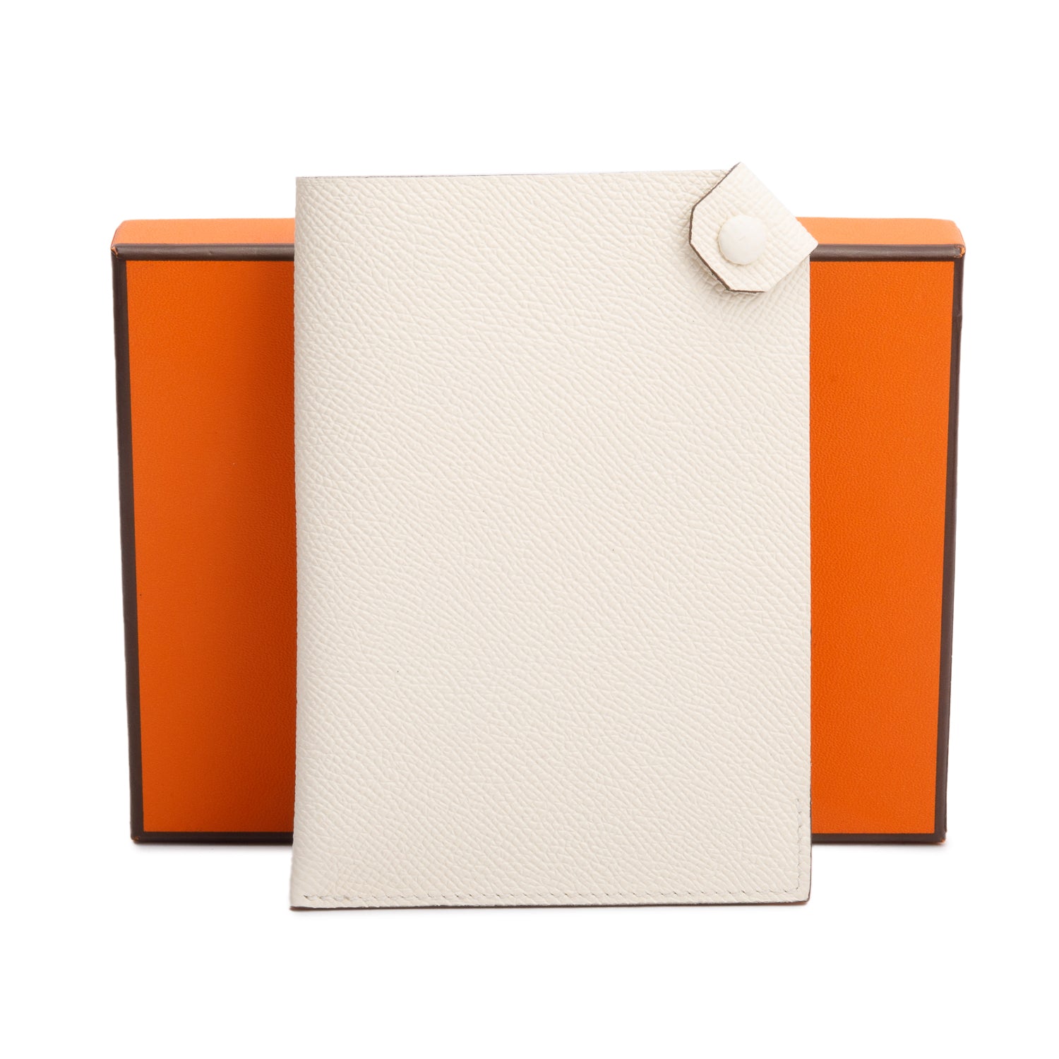 Hermes Nata Veu Epsom Tarmac PM Passport Holder w/ Box