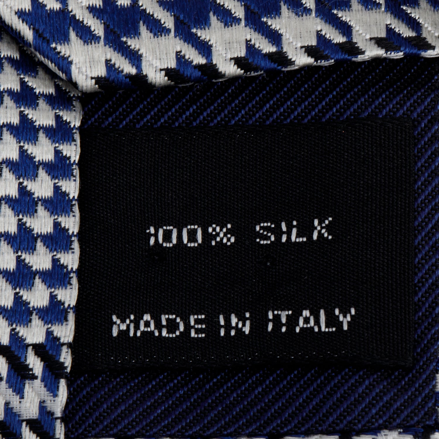 Tom Ford Navy Weave Printed Silk Twill Tie