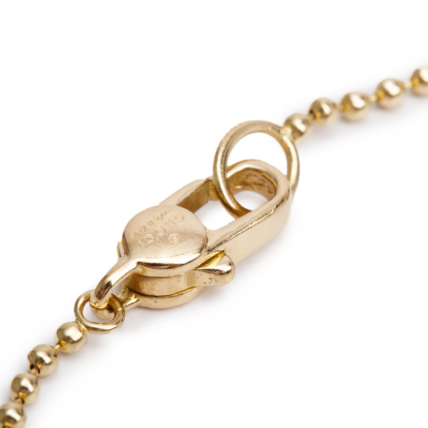 Gucci 18k Yellow Gold GG Pendant Necklace