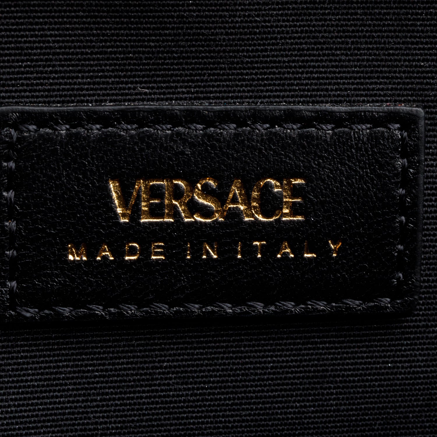 Versace Black Quilted Nappa Leather Medusa Wallet On Chain