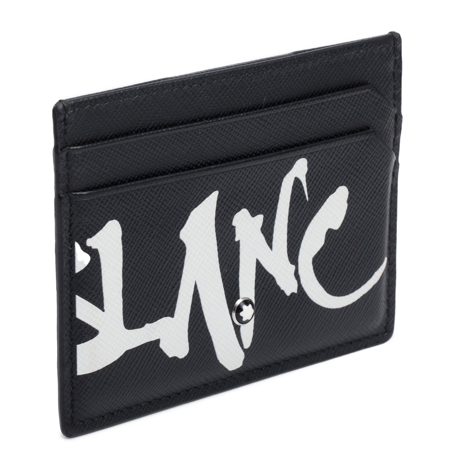 Montblanc Black Leather Sartorial Calligraphy Pocket 5CC Card Holder