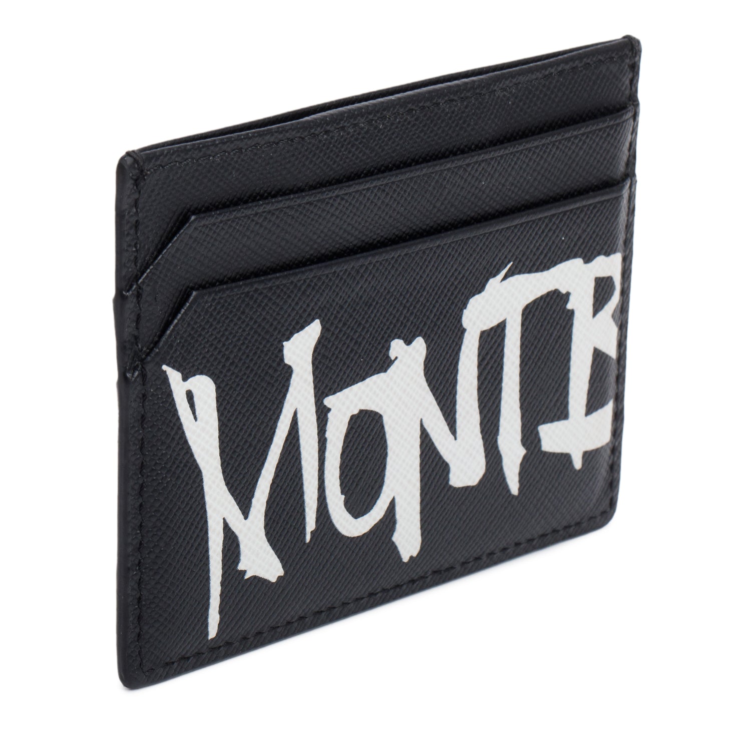 Montblanc Black Leather Sartorial Calligraphy Pocket 5CC Card Holder
