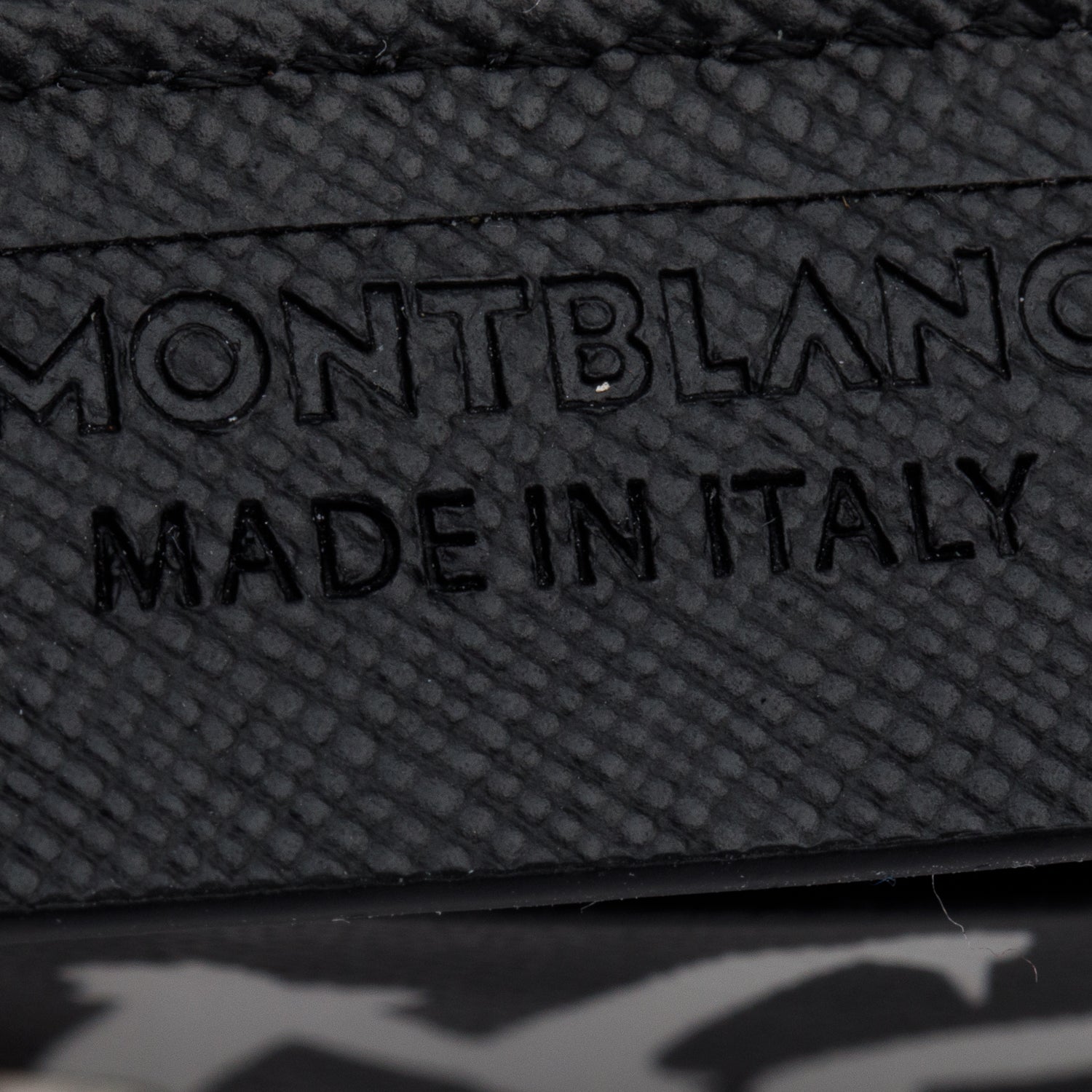 Montblanc Black Leather Sartorial Calligraphy Pocket 5CC Card Holder