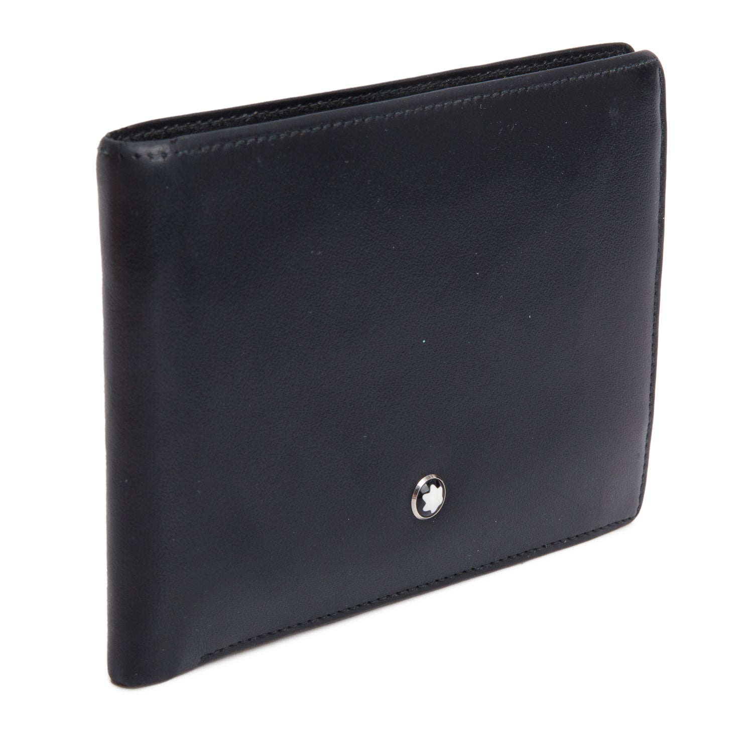 Montblanc Black Leather 6CC Meisterstuck Wallet w/ Box