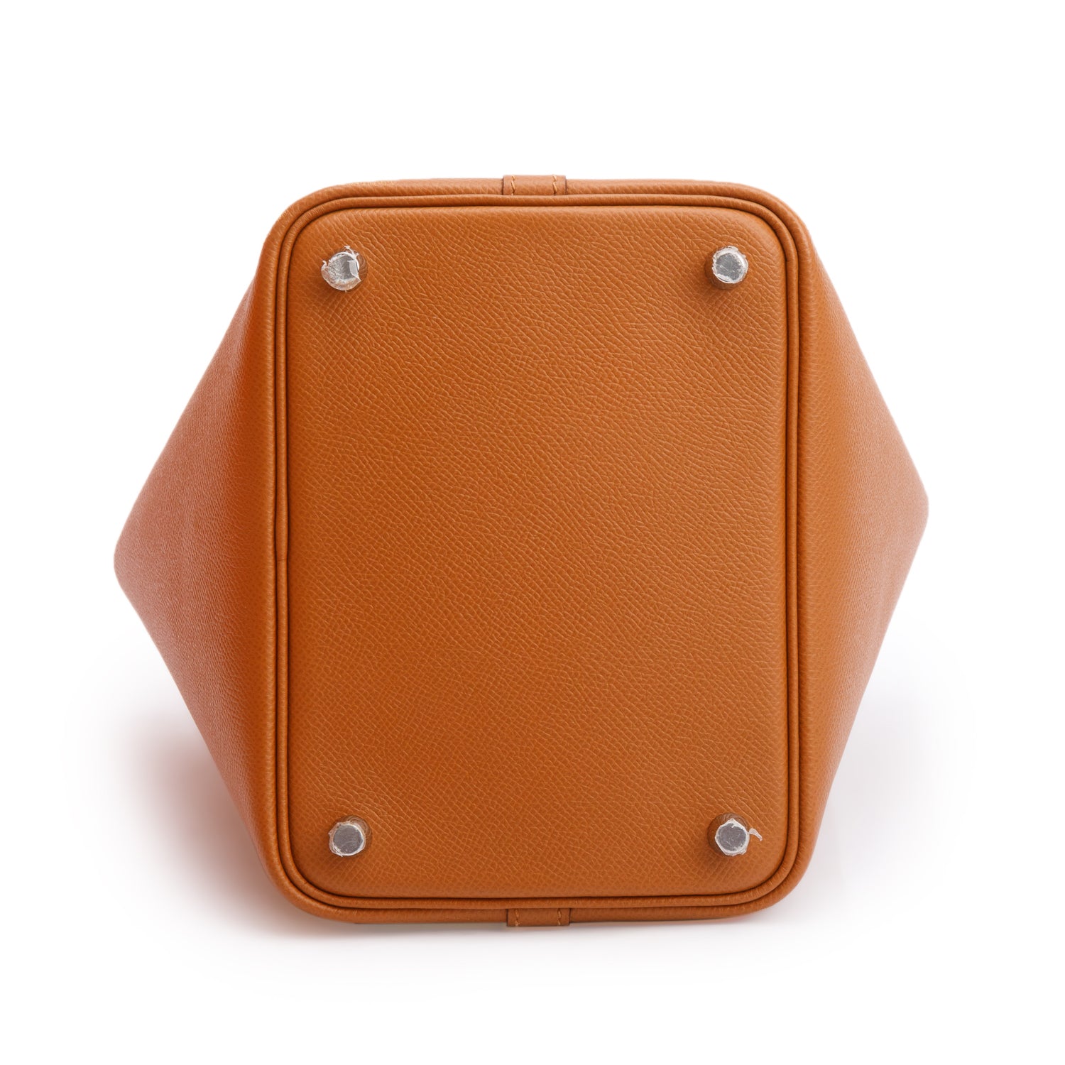 Hermes 2020 Gold/Bleu Nord/Rouge H Veau Epsom Tressage De Cuir Picotin Lock 18 w/ Box