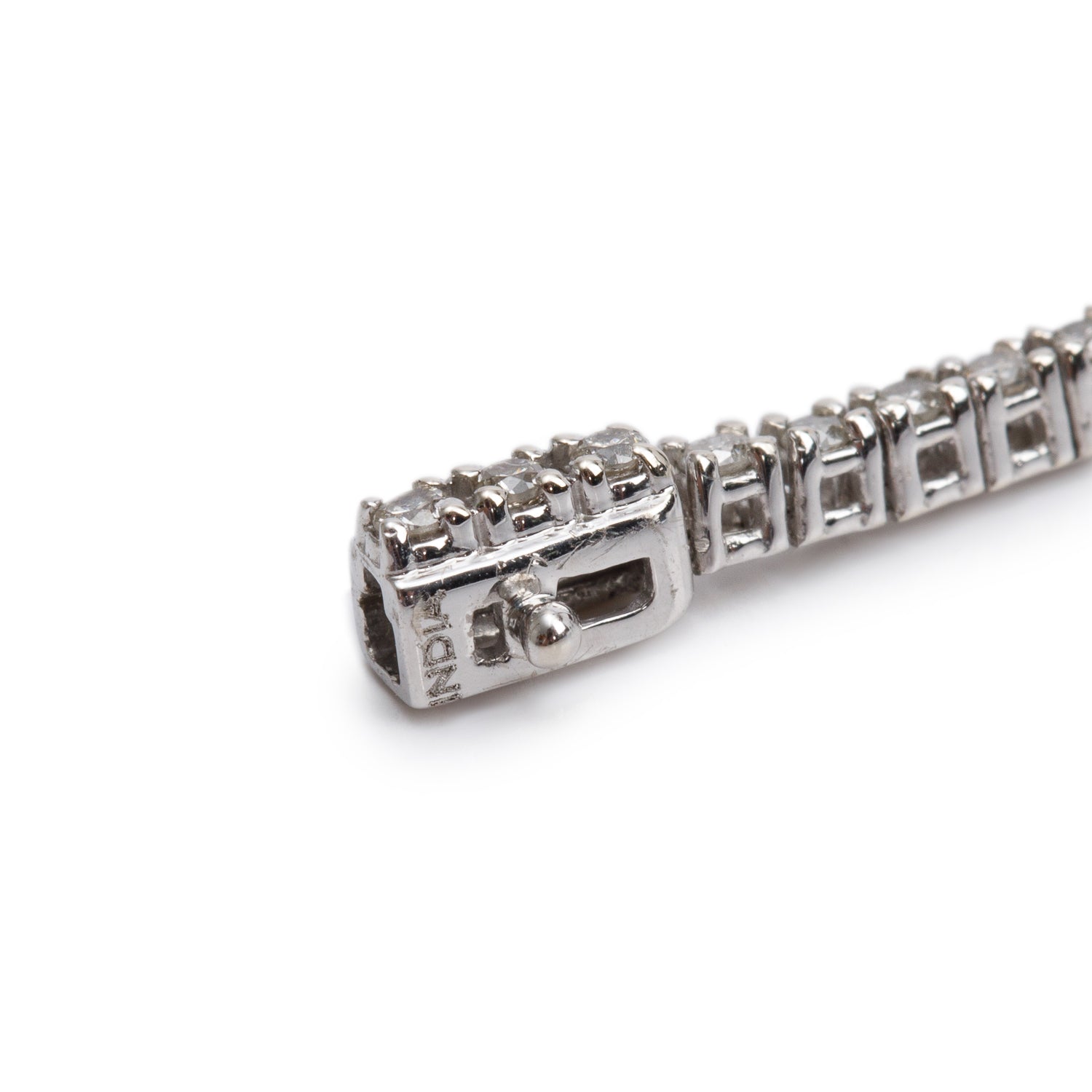 14k White Gold 1.11 tcw. Diamond Tennis Bracelet
