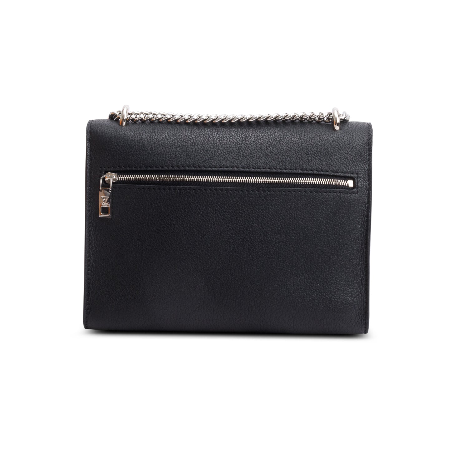 Louis Vuitton Black Soft Calf Leather MyLockMe Chain Bag w/ Box