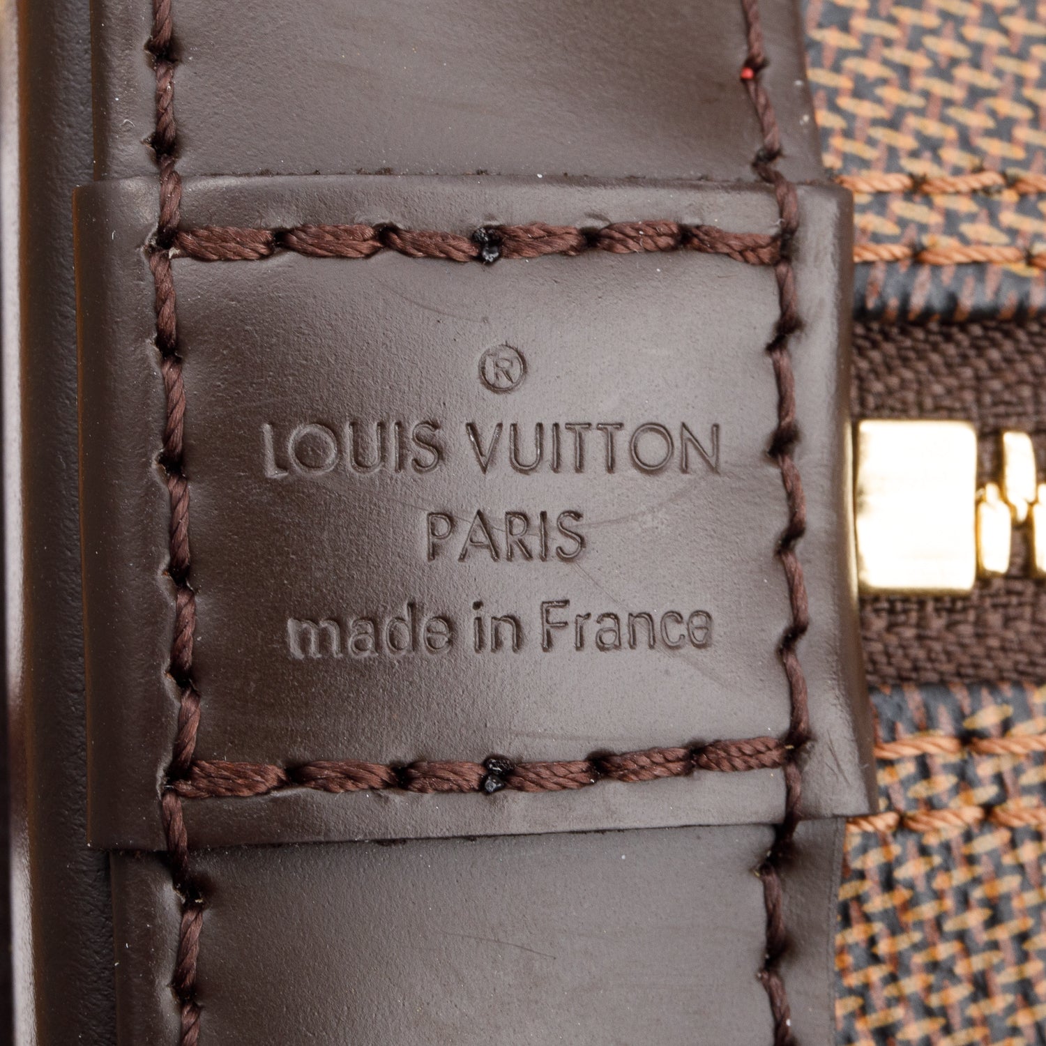 Louis Vuitton 2020 Damier Ebene Alma BB w/ Strap, Box & Receipt