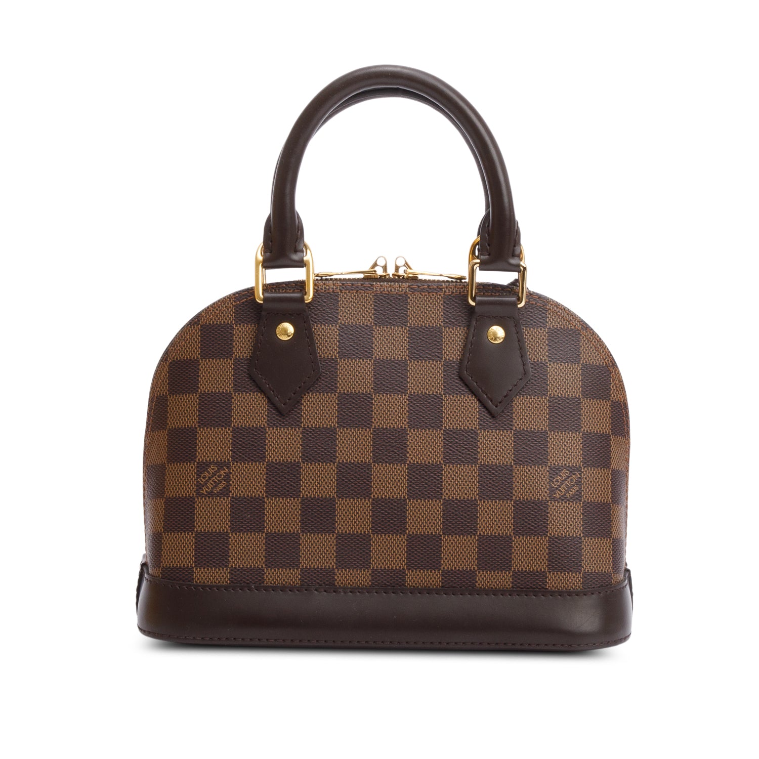 Louis Vuitton 2020 Damier Ebene Alma BB w/ Strap, Box & Receipt