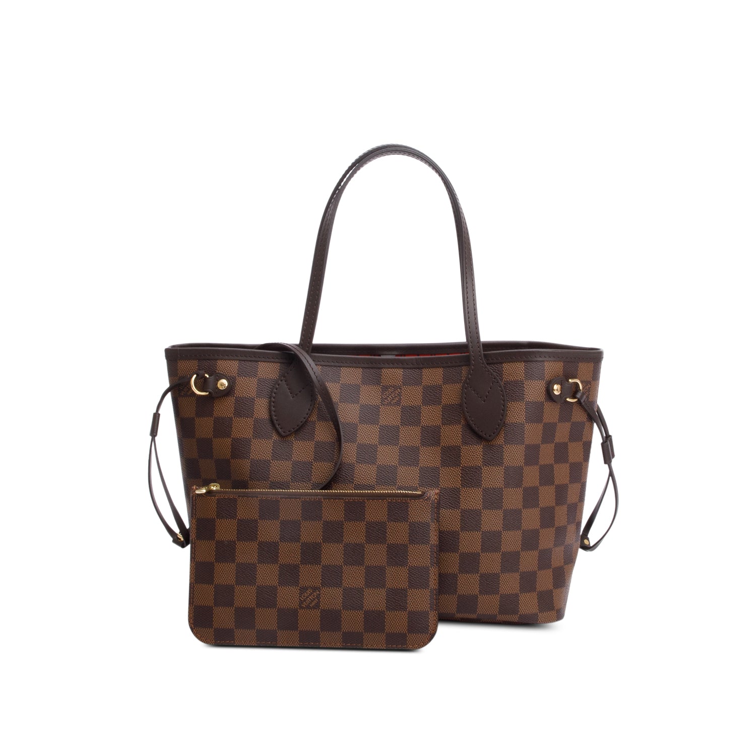 Louis Vuitton Damier Ebene Neverfull PM W/ Pouch