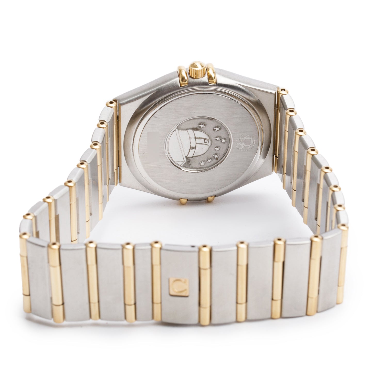 Omega Stainless Steel & 18k Yellow Gold Constellation 34 MM Quartz Watch w/ Box & Papers