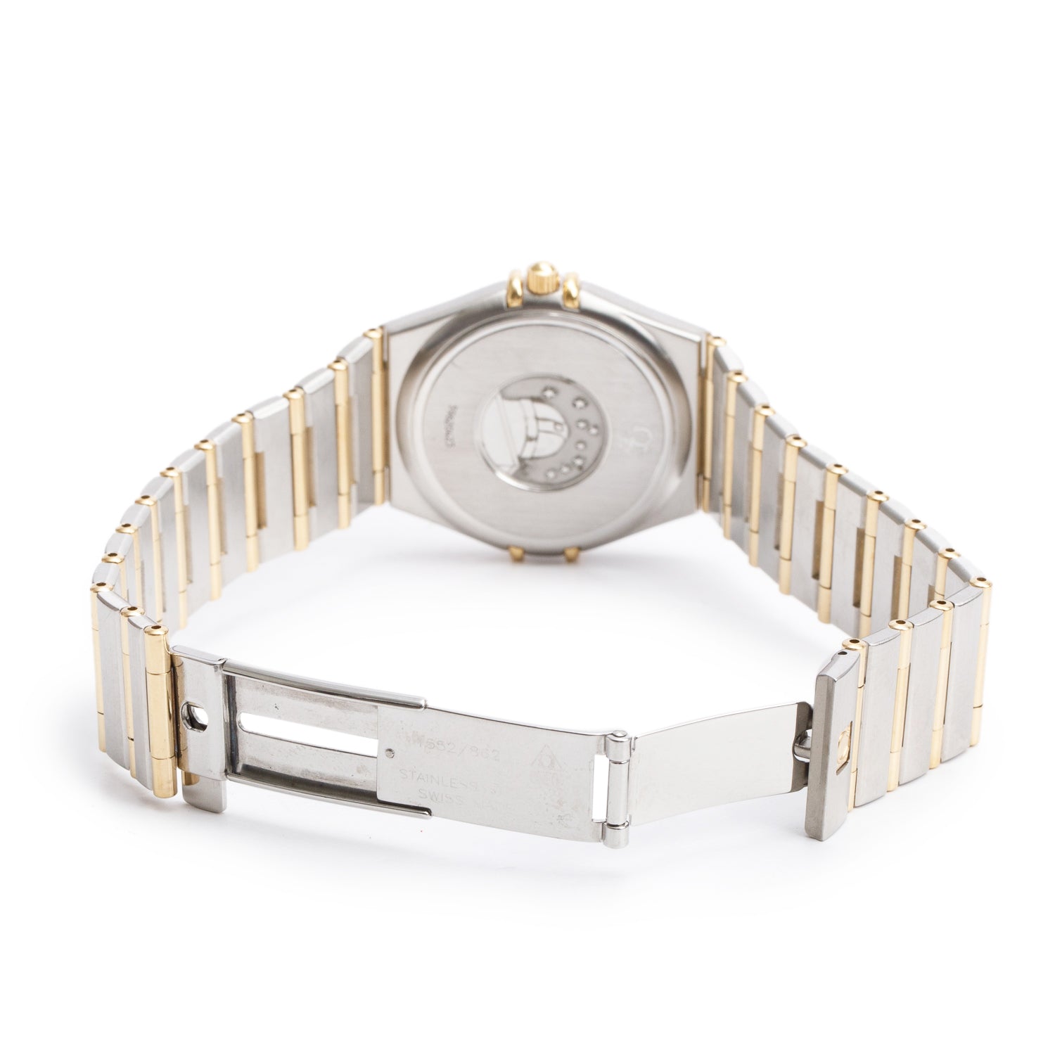 Omega Stainless Steel & 18k Yellow Gold Constellation 34 MM Quartz Watch w/ Box & Papers