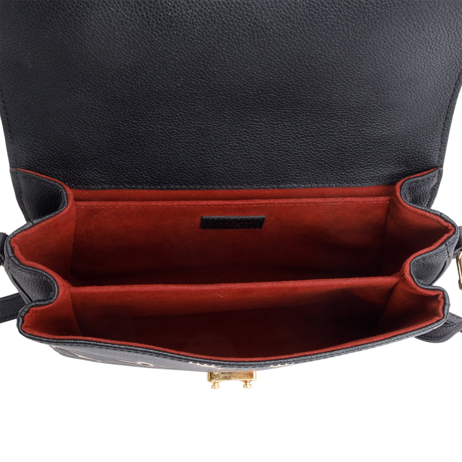 Louis Vuitton Black/Beige Bicolor Monogram Empreinte Leather Pochette Metis w/ Strap