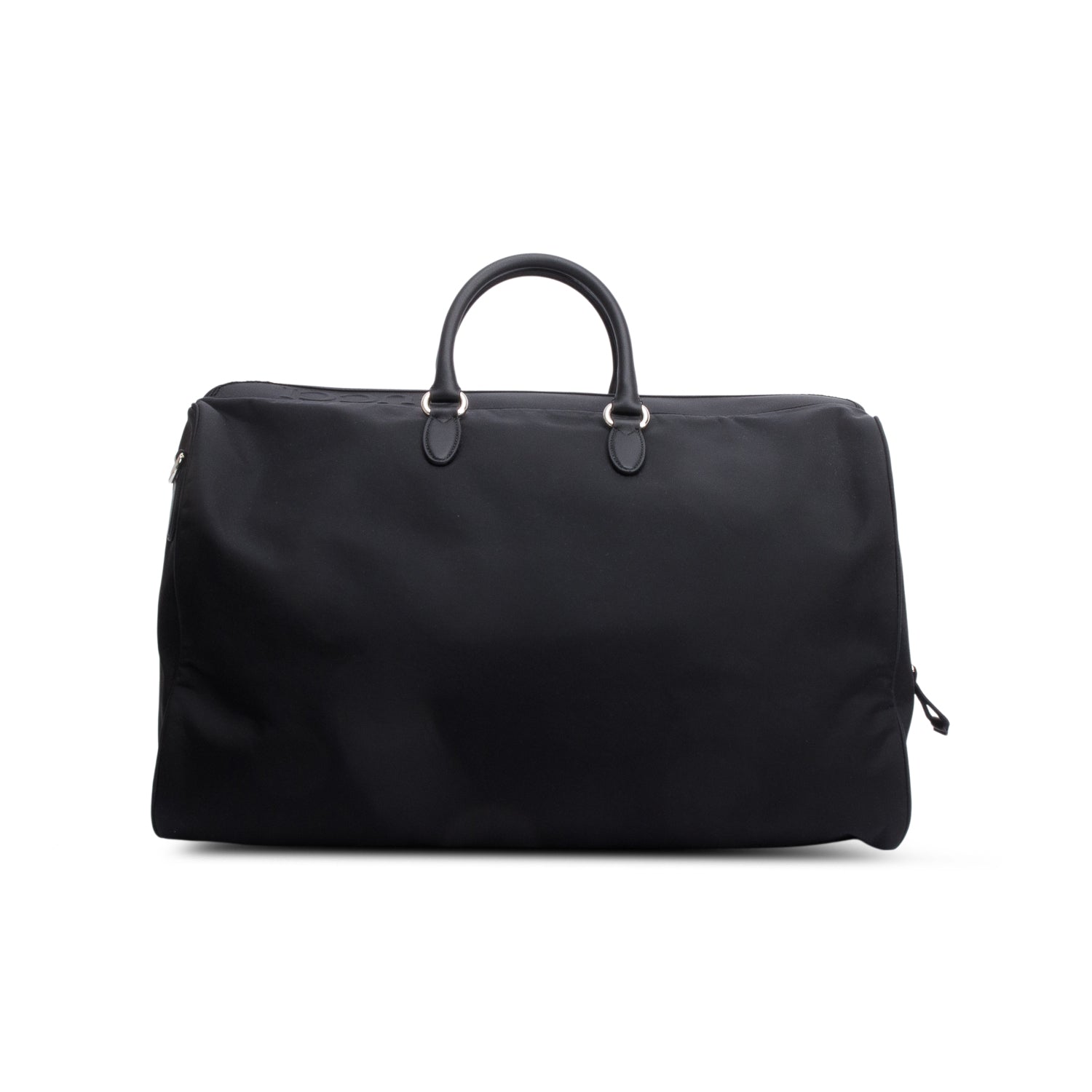 Gucci Black Nylon Web Large Duffle Bag w/ Strap