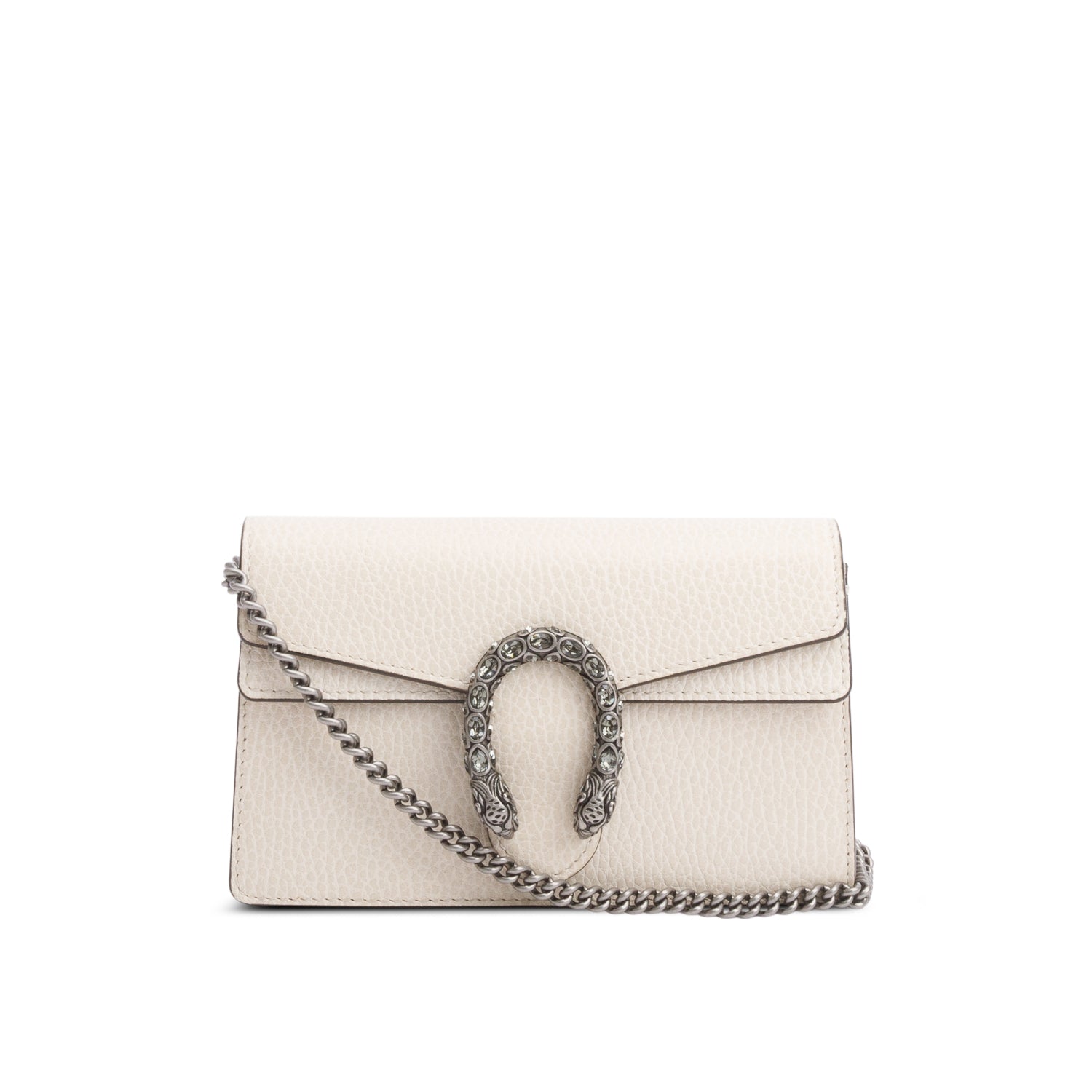 Gucci Dionysus White Leather Dionysus Super Mini Bag w/ Box & Receipt