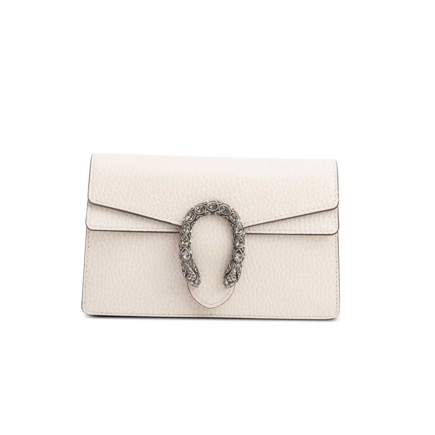 Gucci Dionysus White Leather Dionysus Super Mini Bag w/ Box & Receipt