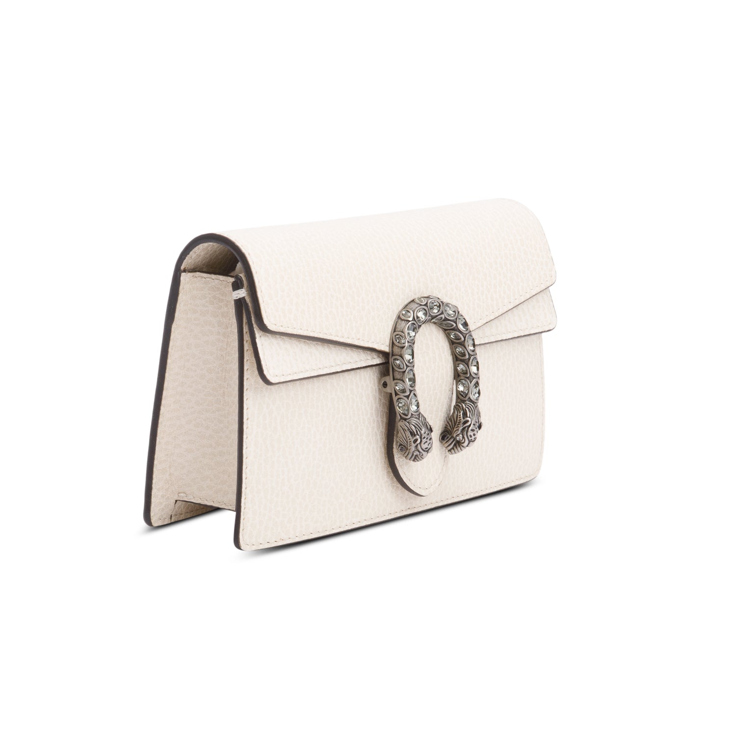 Gucci Dionysus White Leather Dionysus Super Mini Bag w/ Box & Receipt