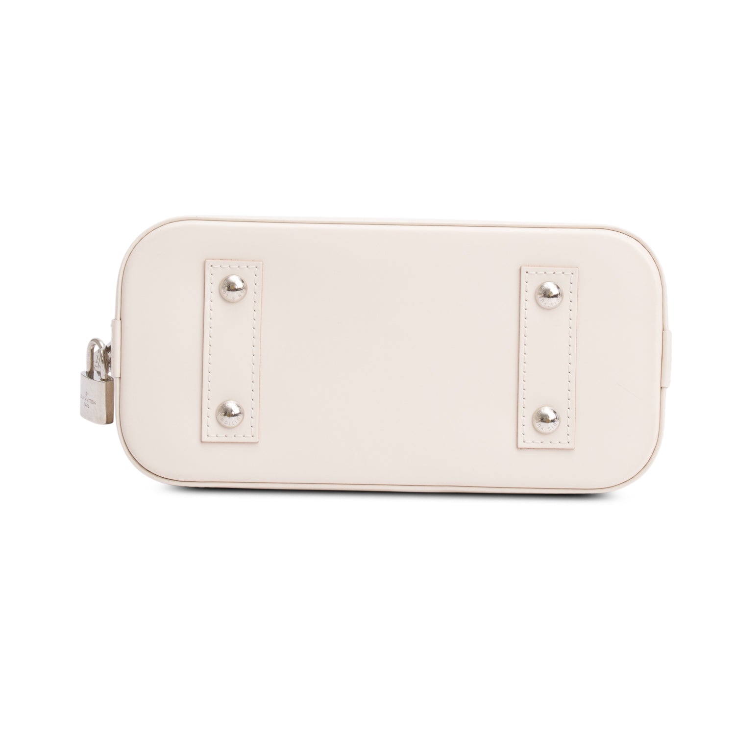 Louis Vuitton White Epi Leather Alma BB w/ Strap