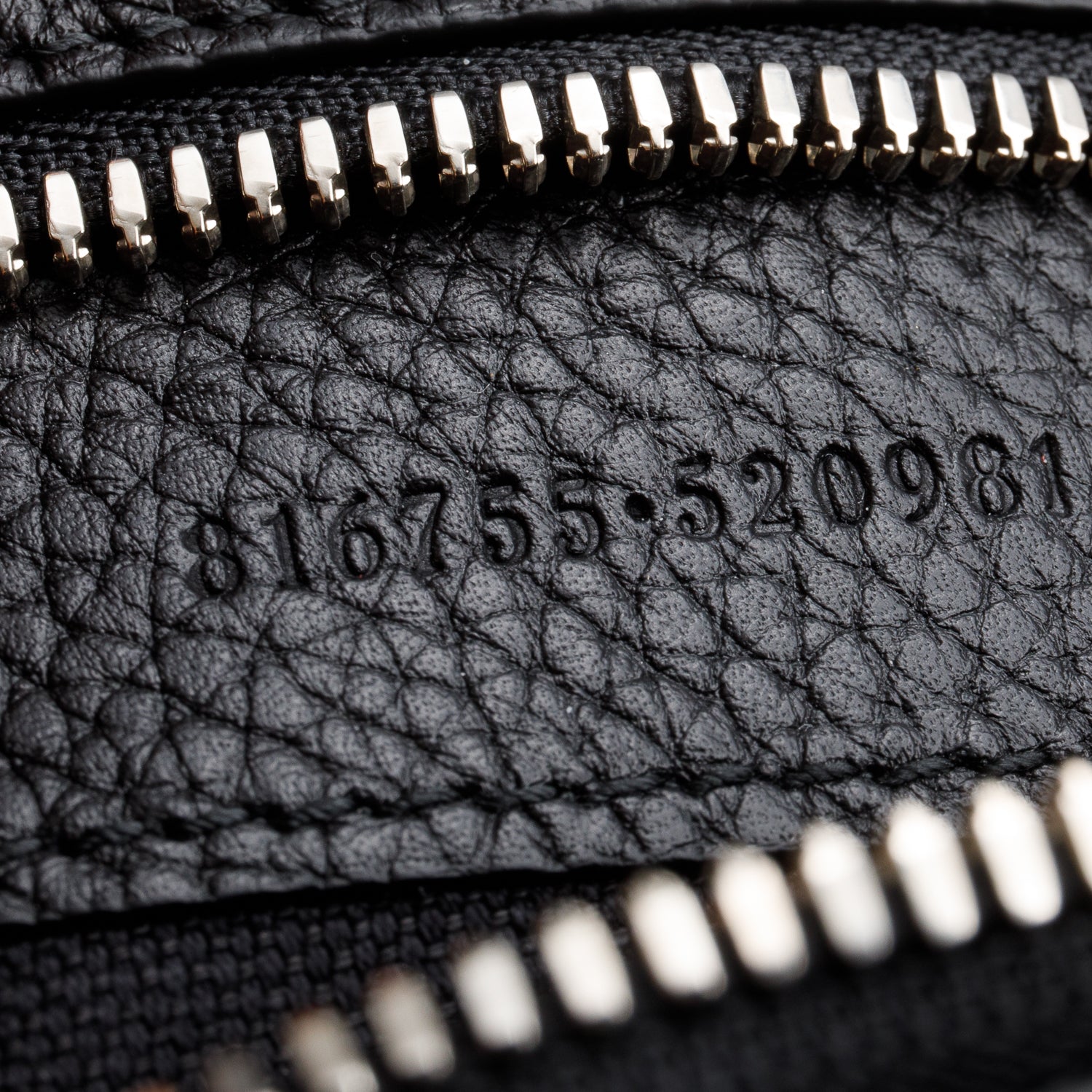 Gucci Black Calfskin Leather Web Medium Business Case