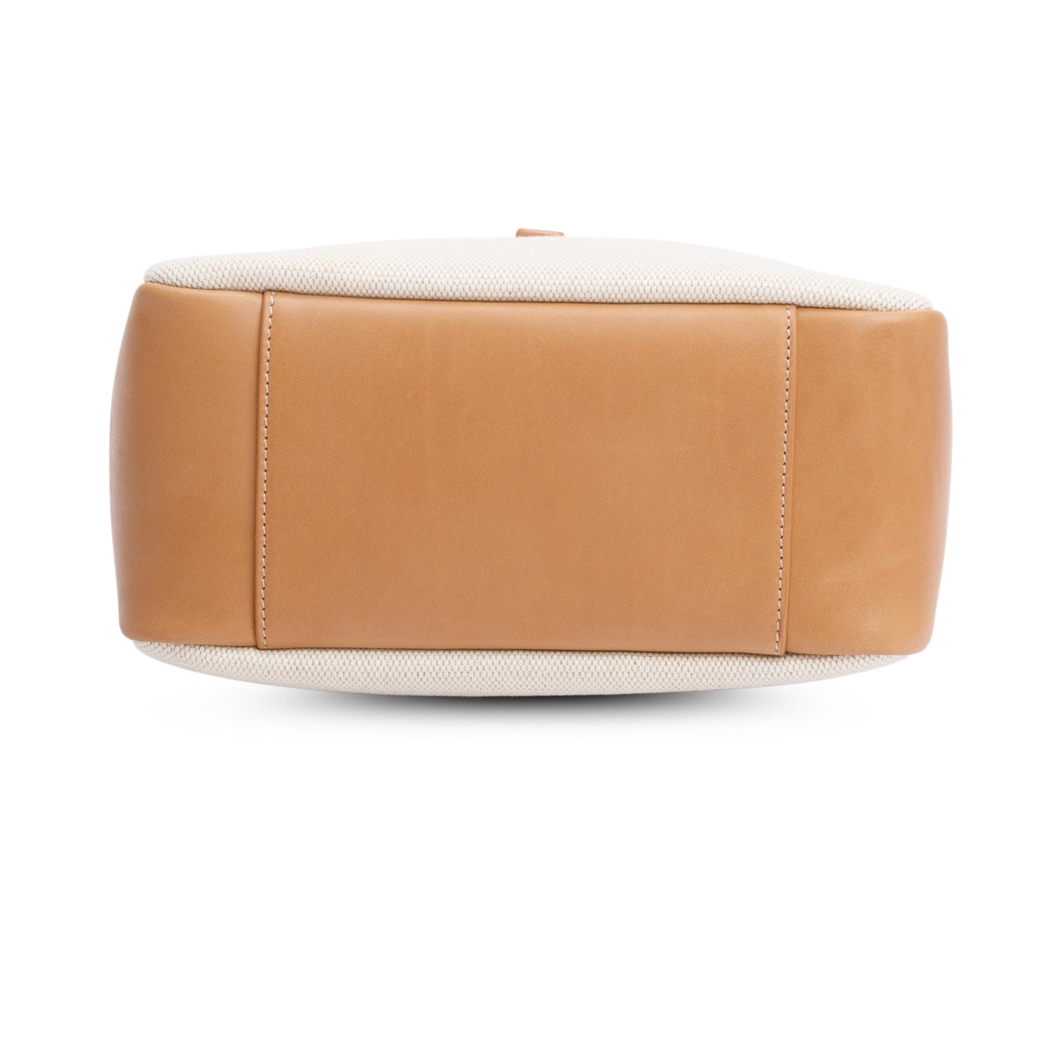 Saint Laurent 2023 Beige Smooth Calfskin Leather & Natural Canvas Small Le 5 a 7 Hobo Bag