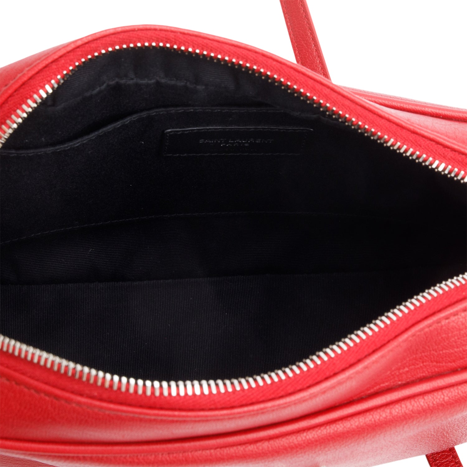 Saint Laurent Red Leather Lou Camera Bag