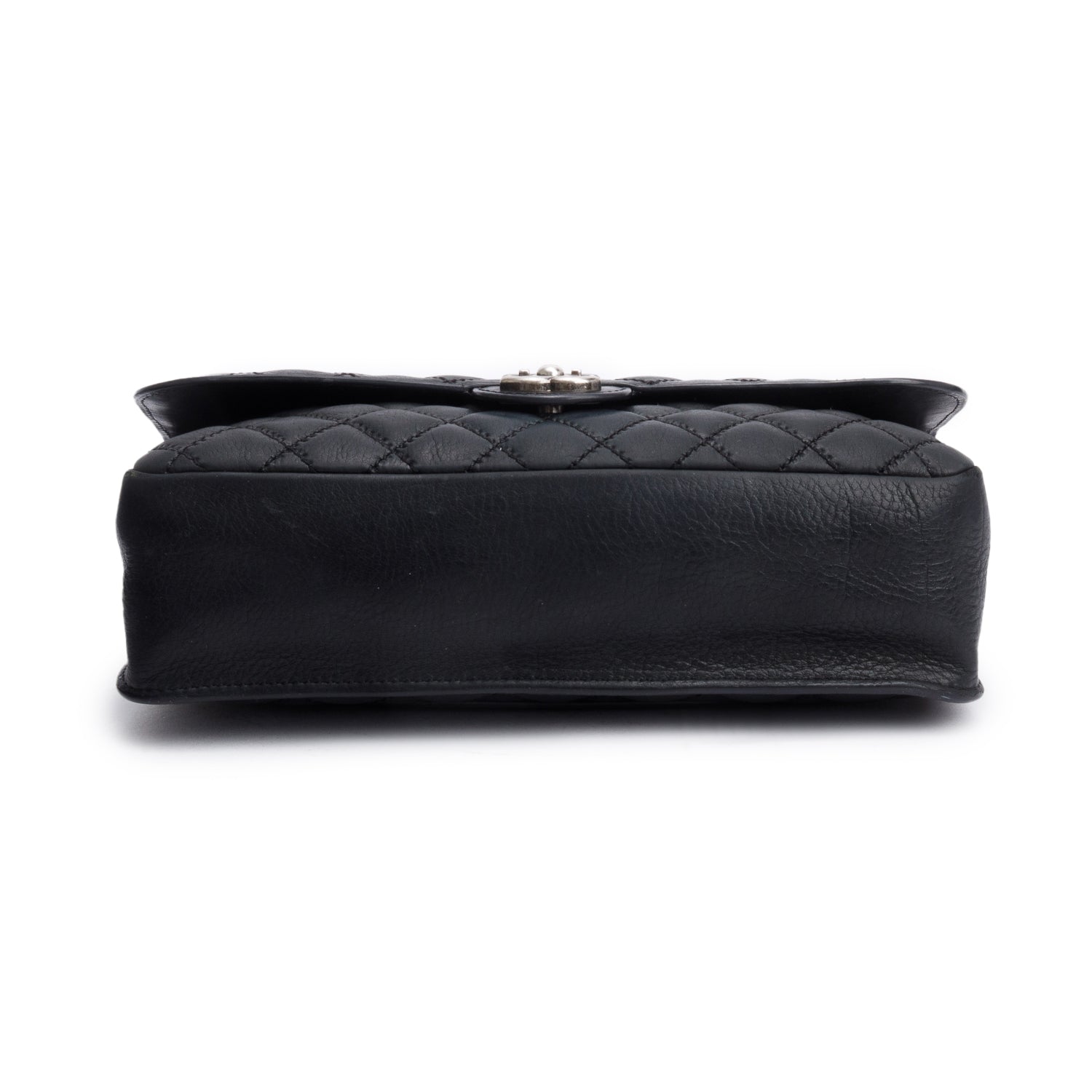 Chanel Black Ultimate Stitch Soft Calfskin Leather Flap Bag