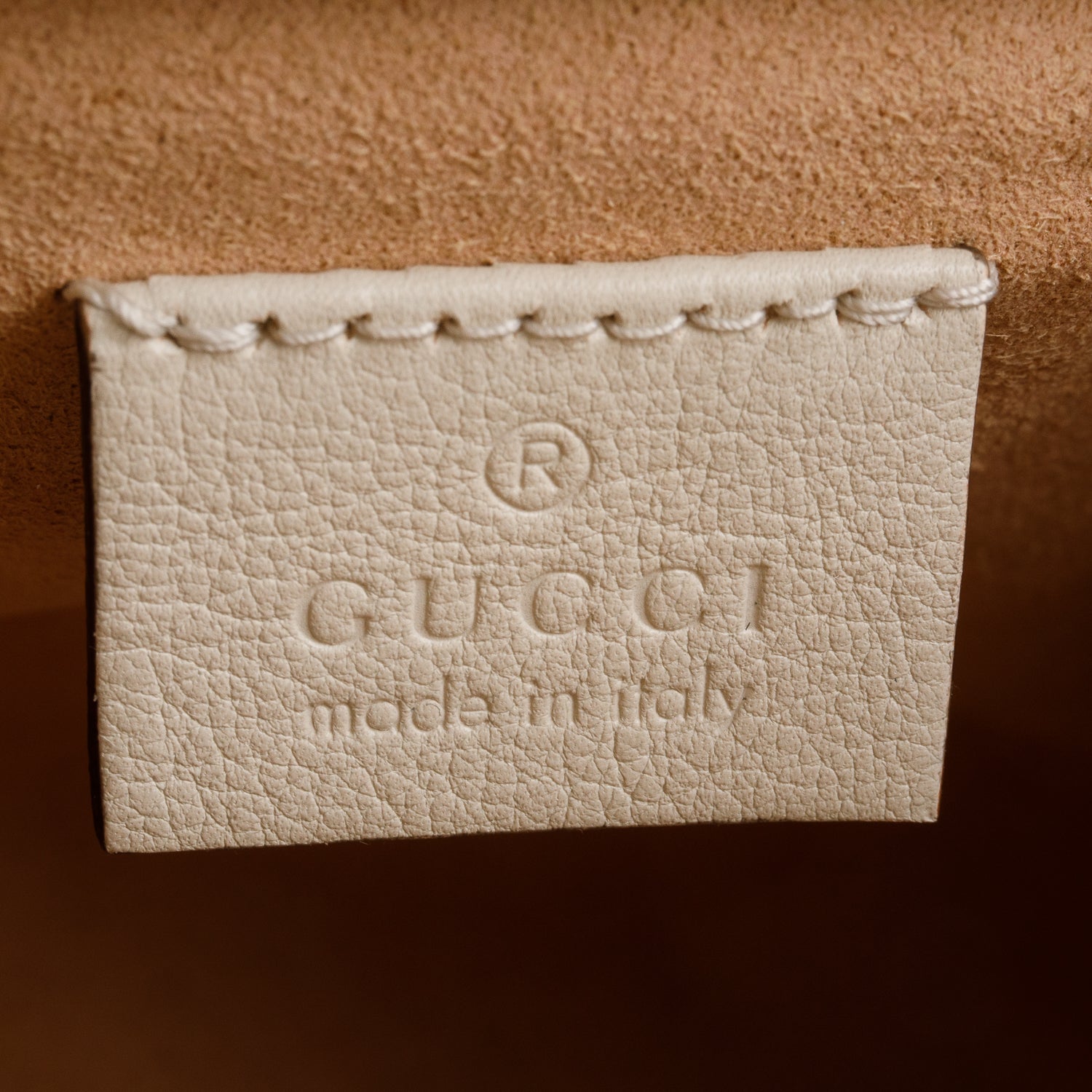 Gucci White Calfskin Leather Diana Small Tote Bag w/ Straps