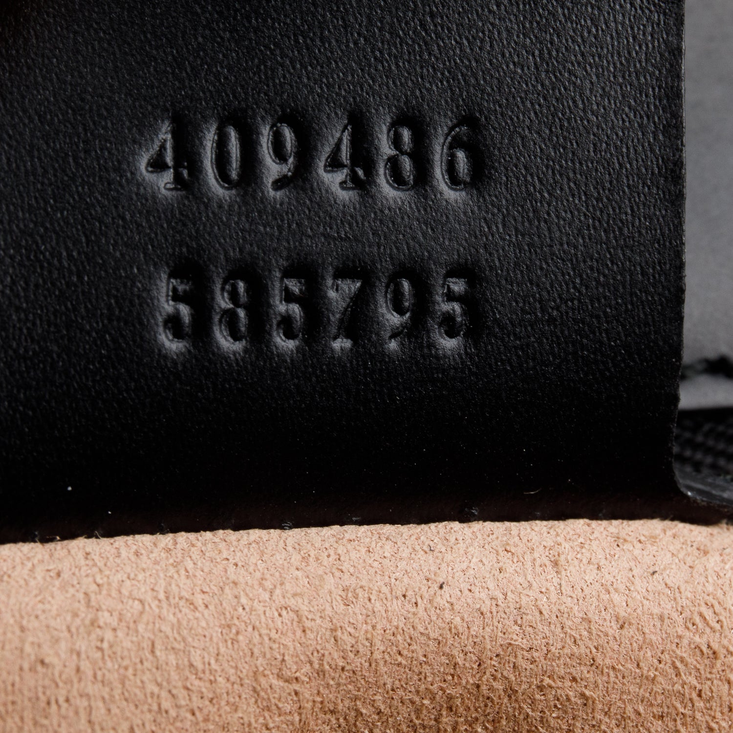 Gucci Black GG Signature Leather Medium Padlock Shoulder Bag