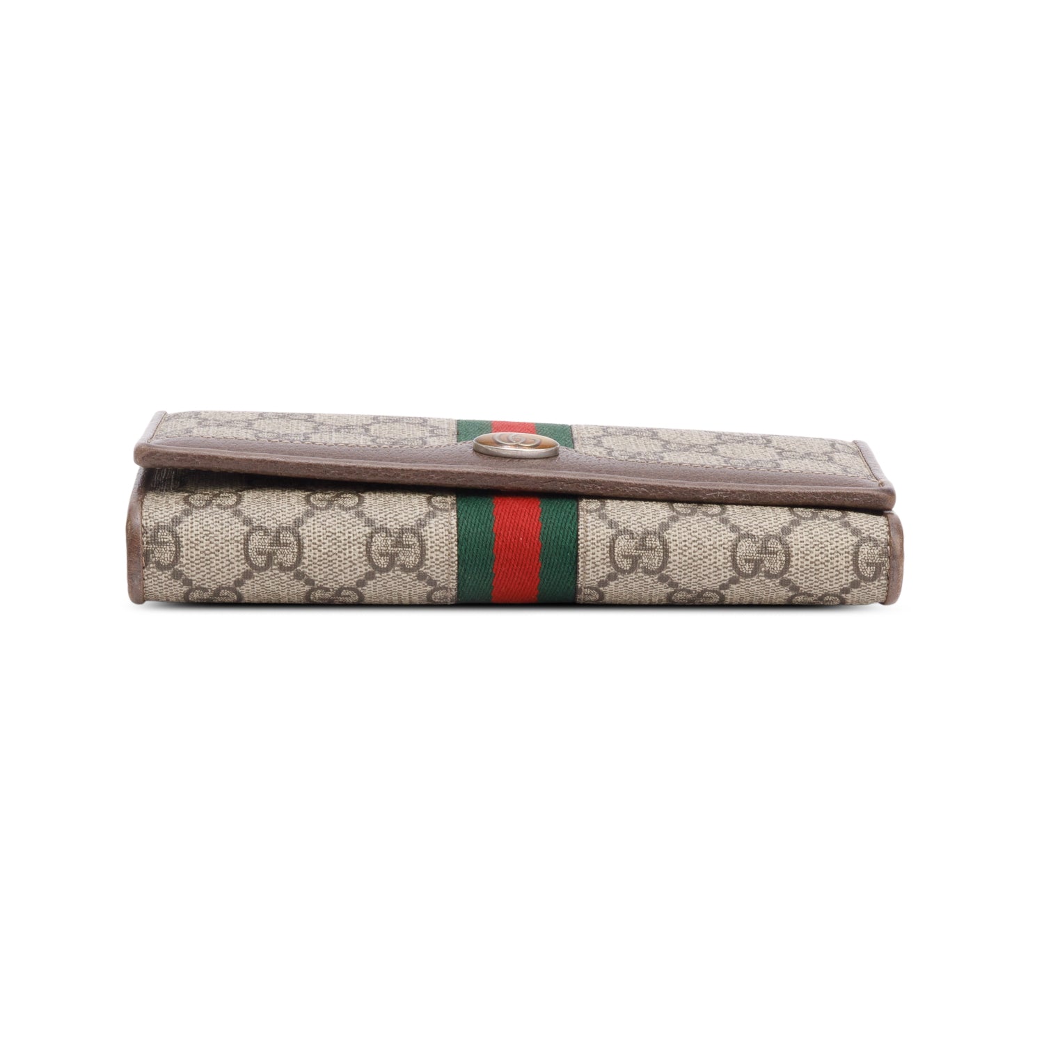 Gucci Beige GG Supreme Ophidia GG Web Wallet on Chain