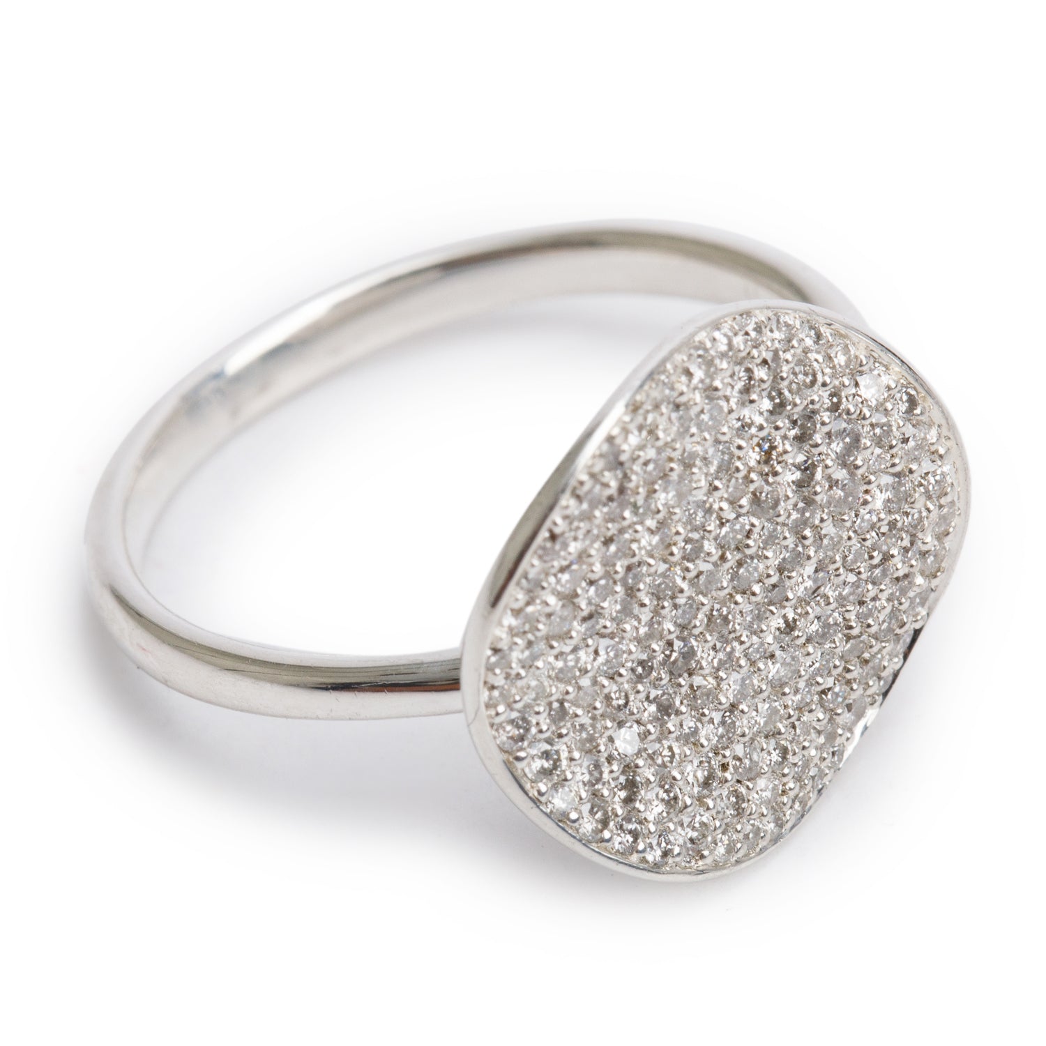 Ippolita Sterling Silver Diamond Stardust Large Flower Ring, Size 7.25