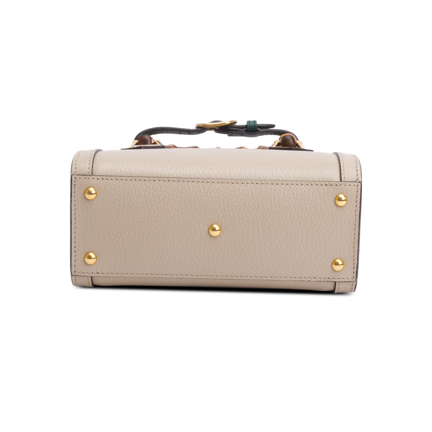 Gucci Taupe Calfskin Leather Diana Small Tote Bag w/ Straps