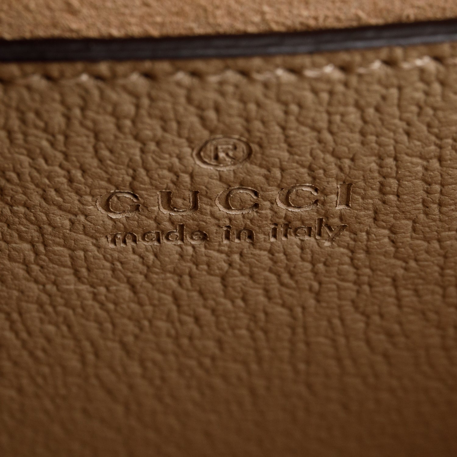 Gucci Taupe Calfskin Leather Diana Small Tote Bag w/ Straps