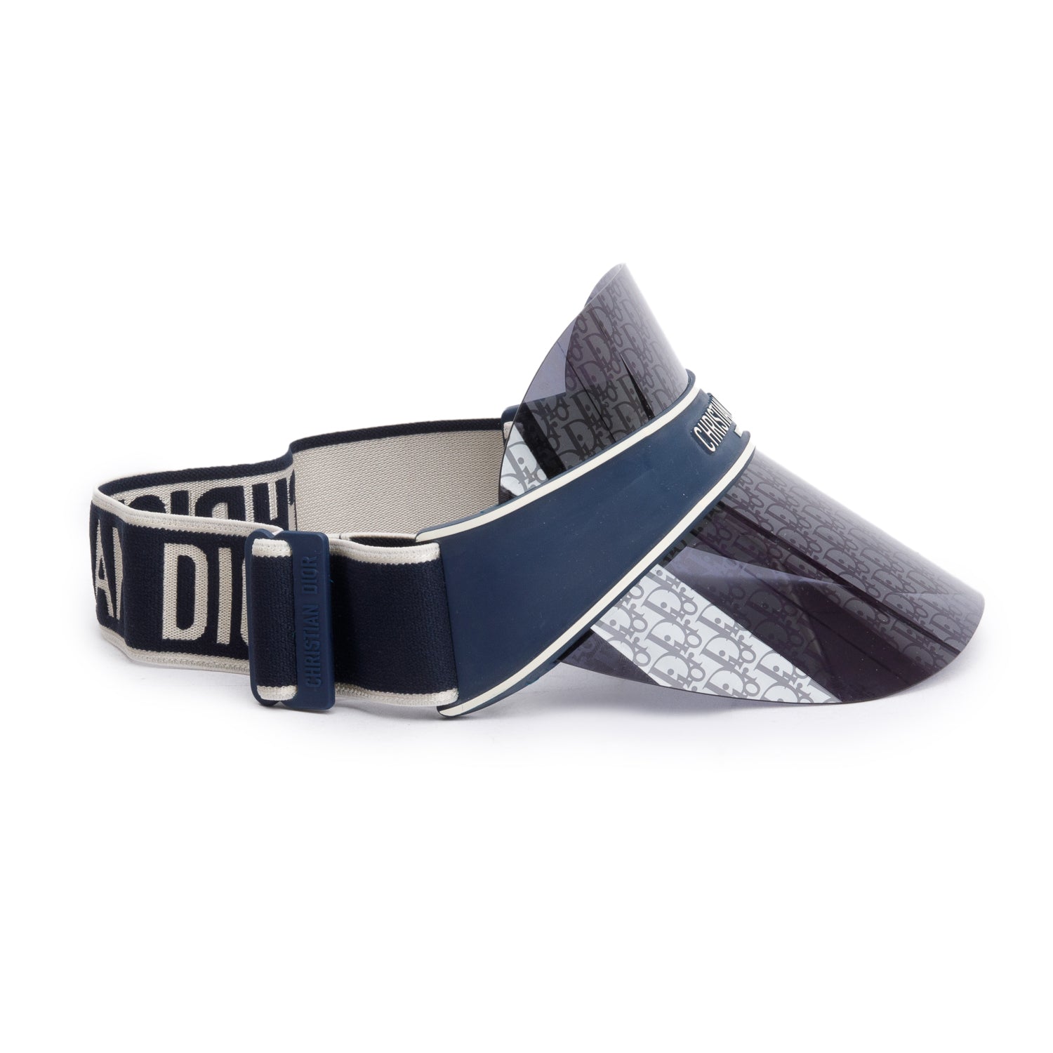 Christian Dior Blue Oblique DiorClub V1U Visor w/ Box