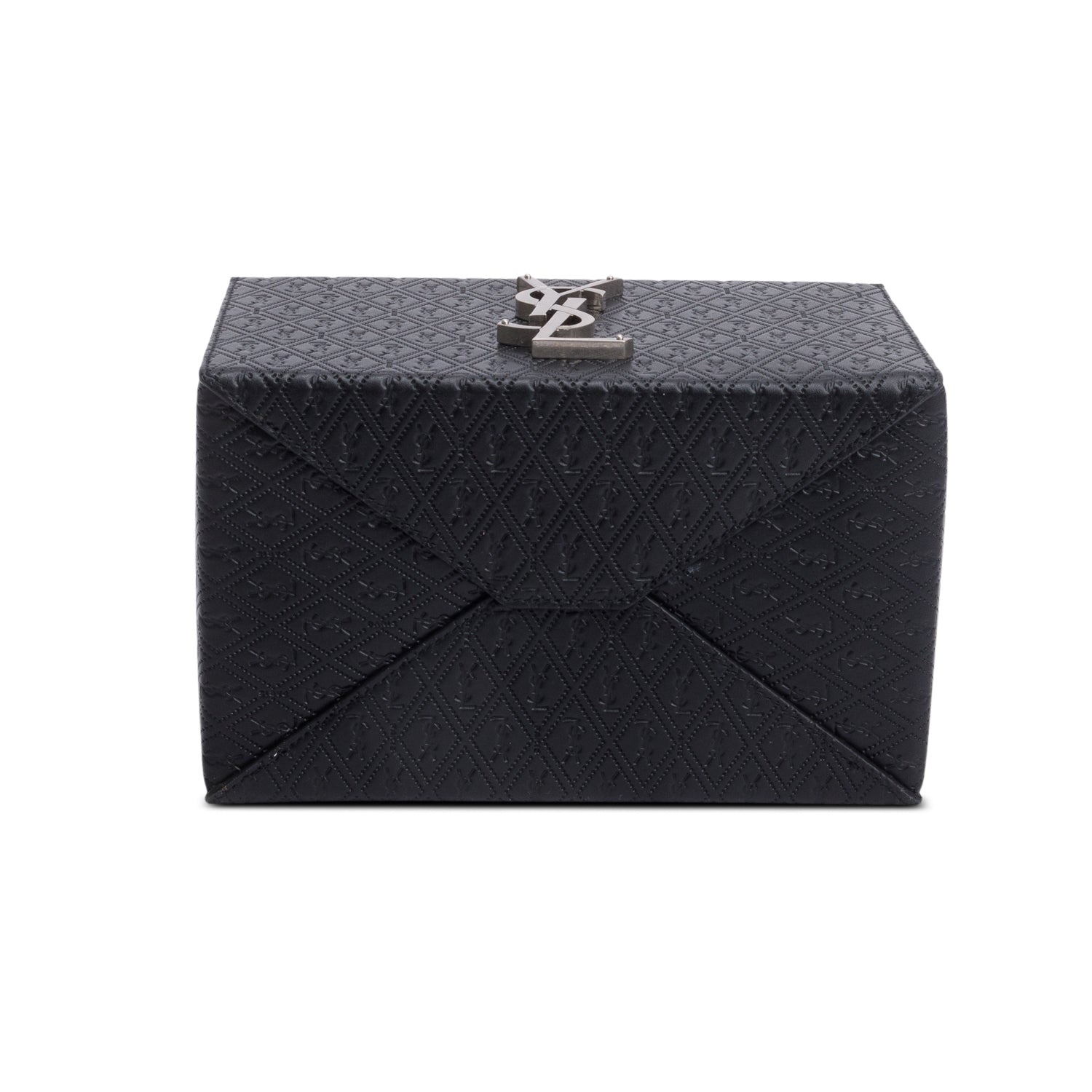 Saint Laurent 2023 Black Monogram Leather Take Away Box