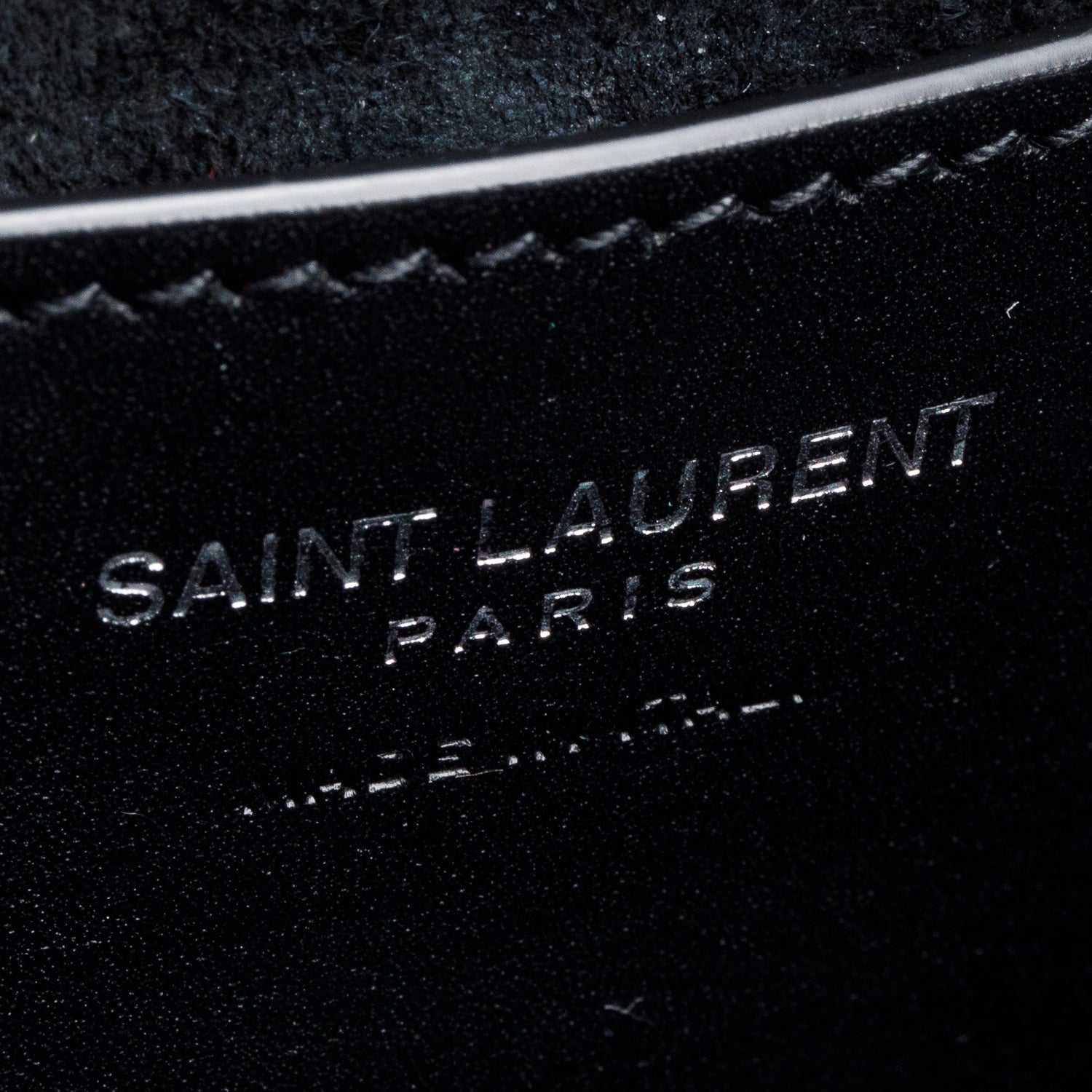 Saint Laurent 2023 Black Monogram Leather Take Away Box