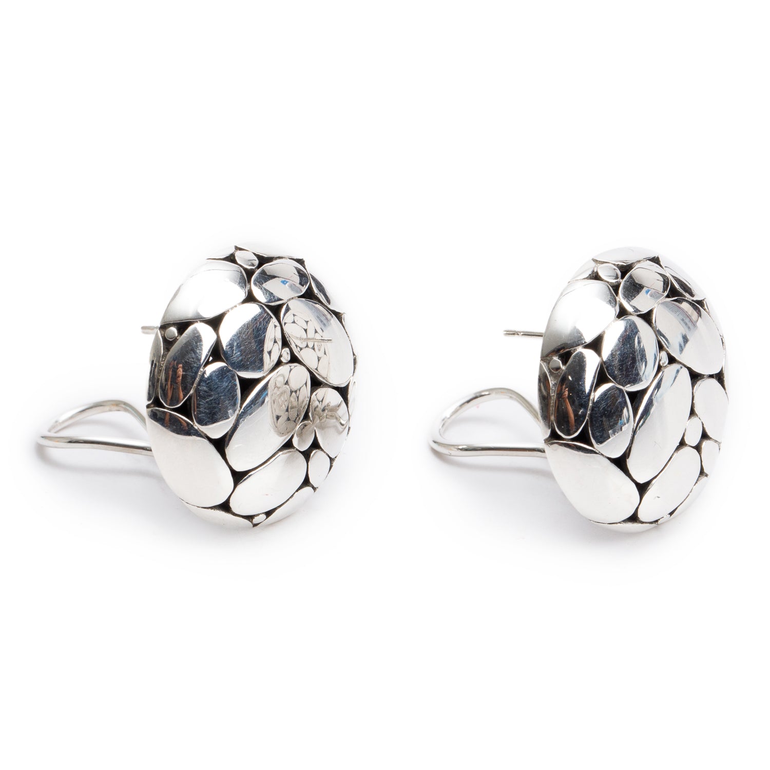 John Hardy Sterling Silver Kali Round Earrings