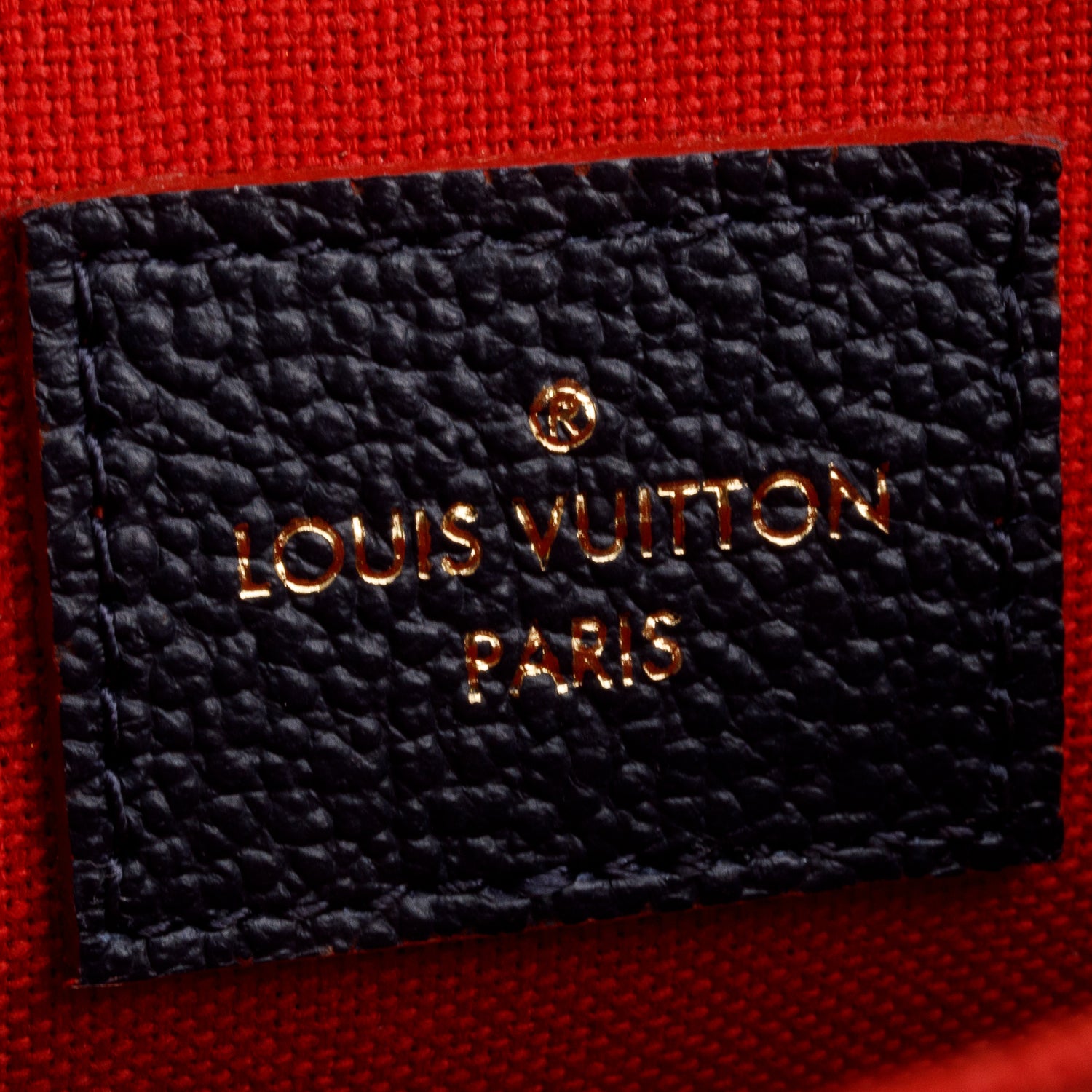 Louis Vuitton Marine Rouge Monogram Empreinte Leather Felicie Pochette w/ Inserts