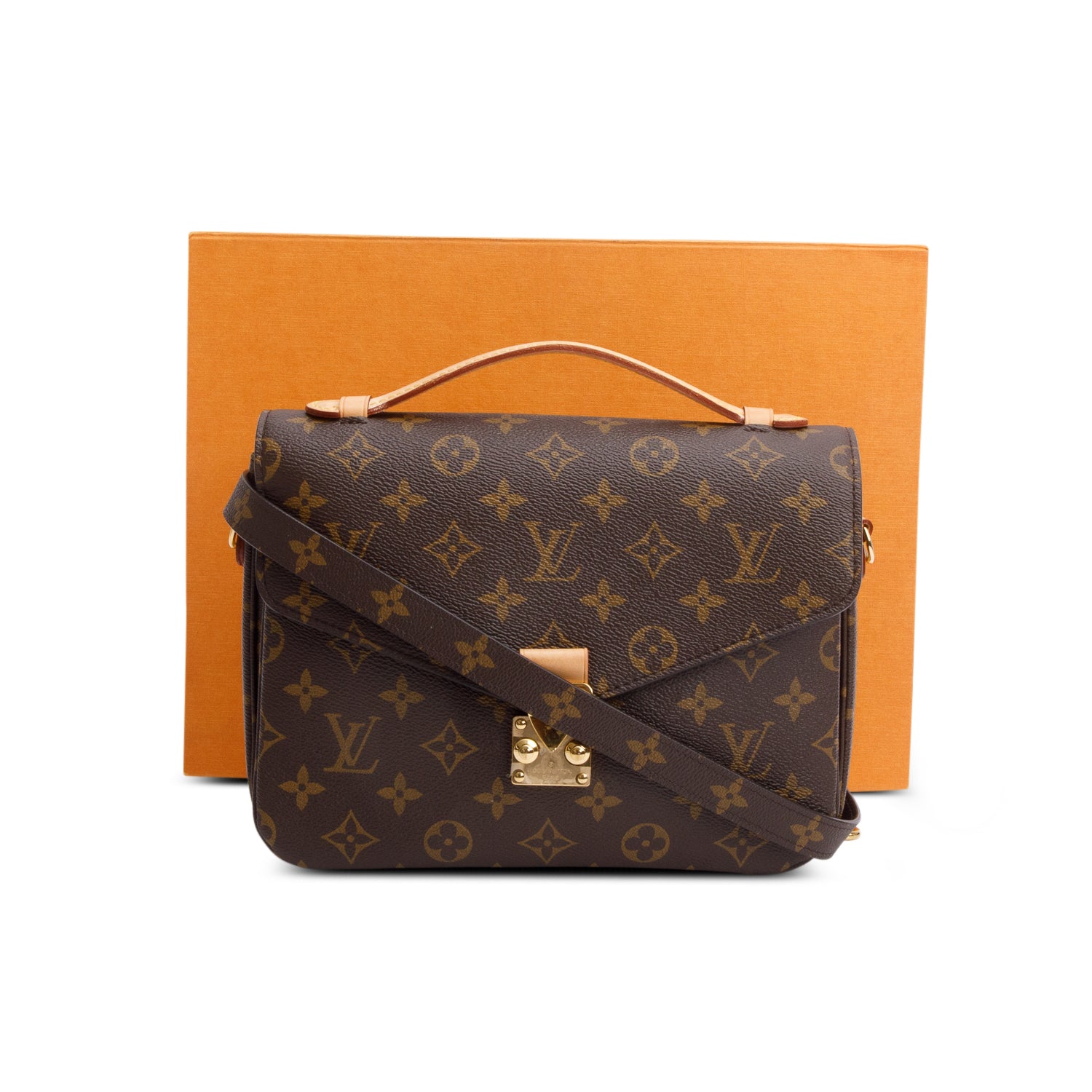 Louis Vuitton Monogram Pochette Metis w/ Box, Strap & Receipt