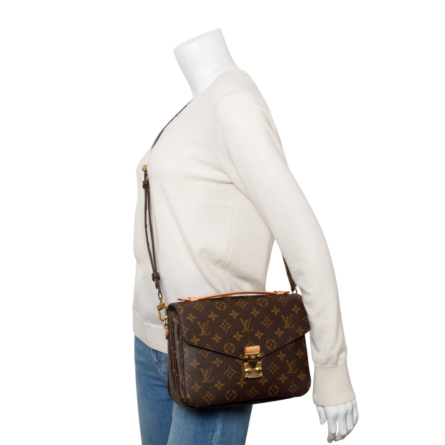 Louis Vuitton Monogram Pochette Metis w/ Box, Strap & Receipt