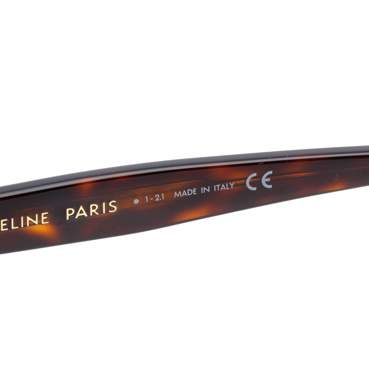 Celine CL401871 Havana Acetate Cat Eye Sunglasses