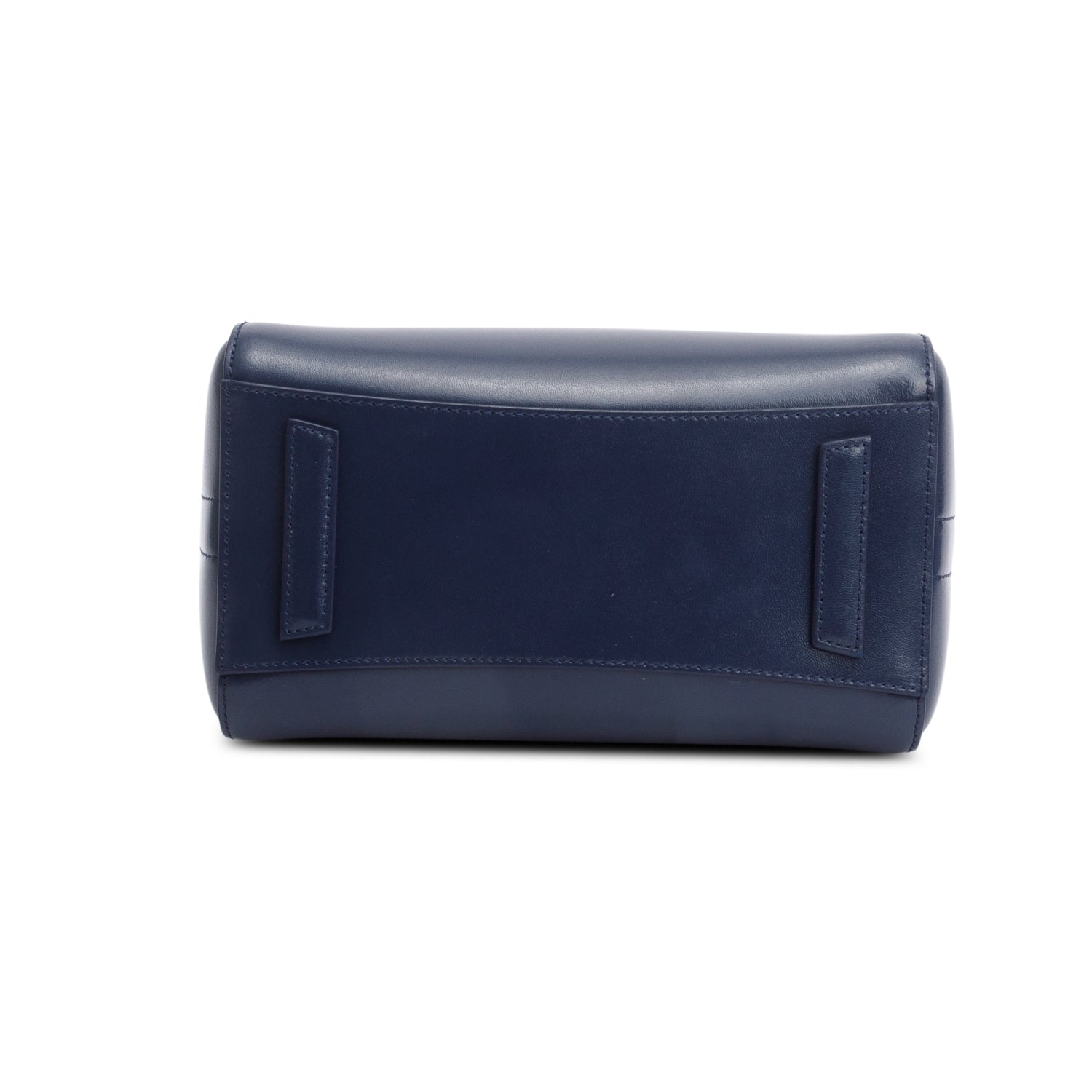 Givenchy 2022 Navy Box Leather Mini Antigona Bag w/ Strap