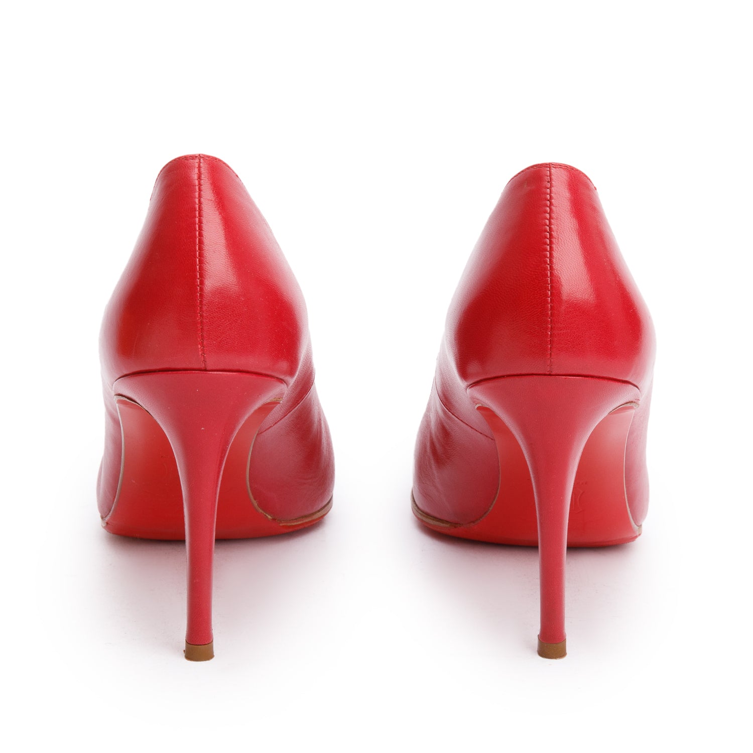 Christian Louboutin Red Leather New Simple Pumps, Size 39.5 w/ Box