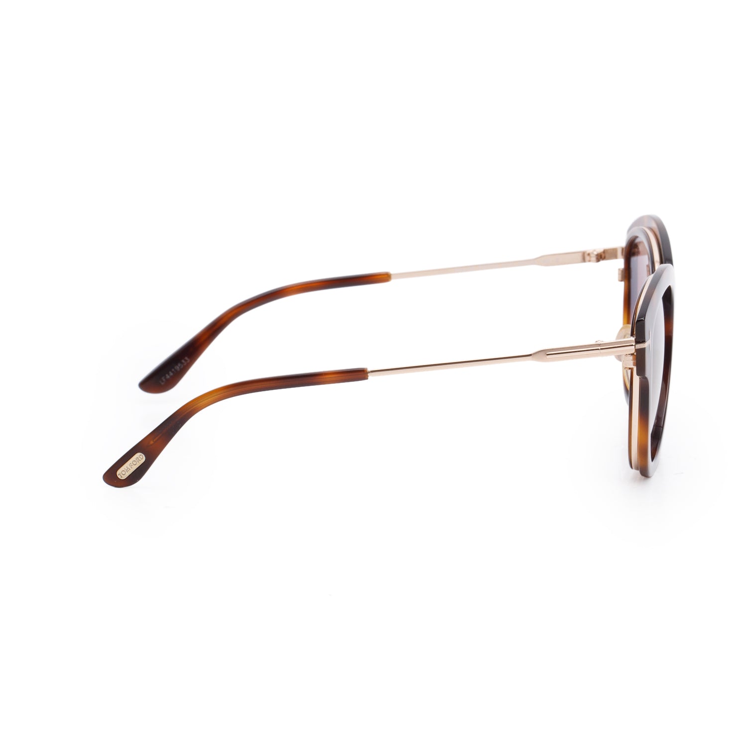 Tom Ford Havana TF574 Mia-02 Round Sunglasses