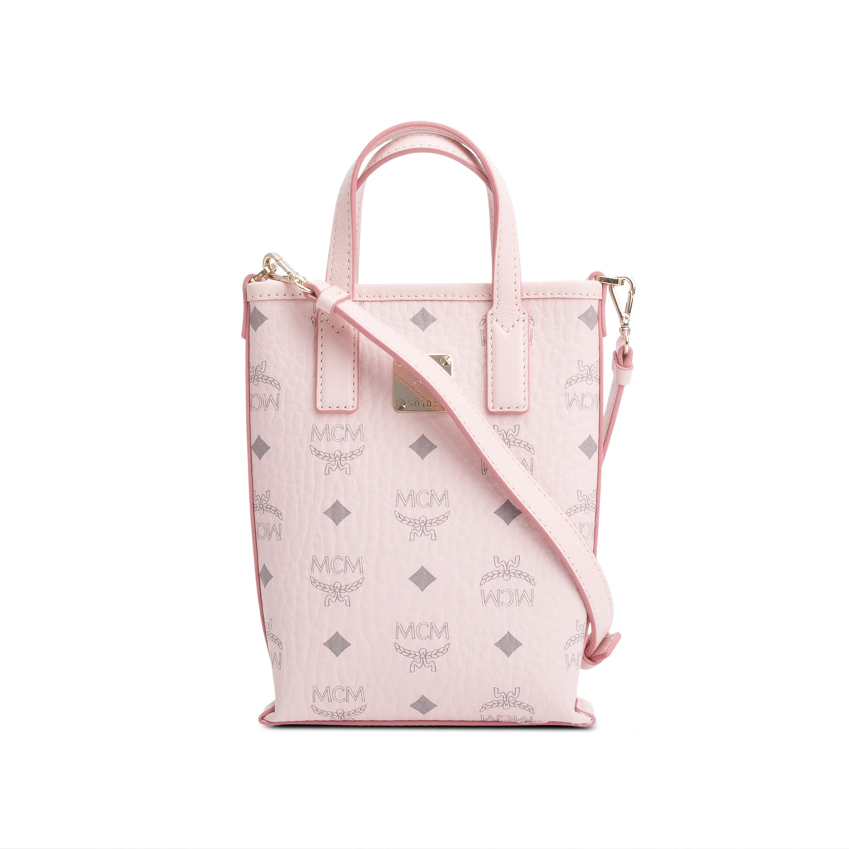 MCM Pink Fabric Crossbody Bag main image 0