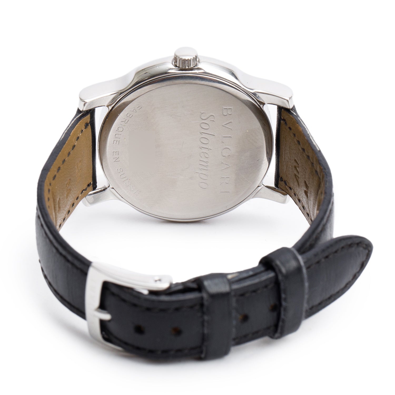 BVLGARI Stainless Steel Solotempo 35 MM Quartz Watch w/ Box & Papers