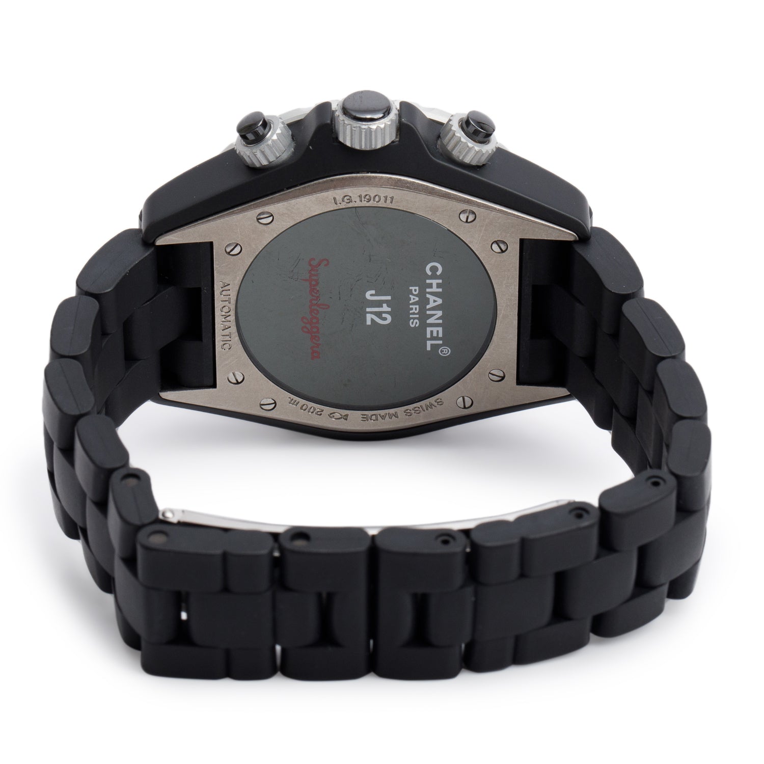 Chanel Titanium & Black Ceramic J12 41 MM Automatic Chronograph Watch w/ Box & Papers