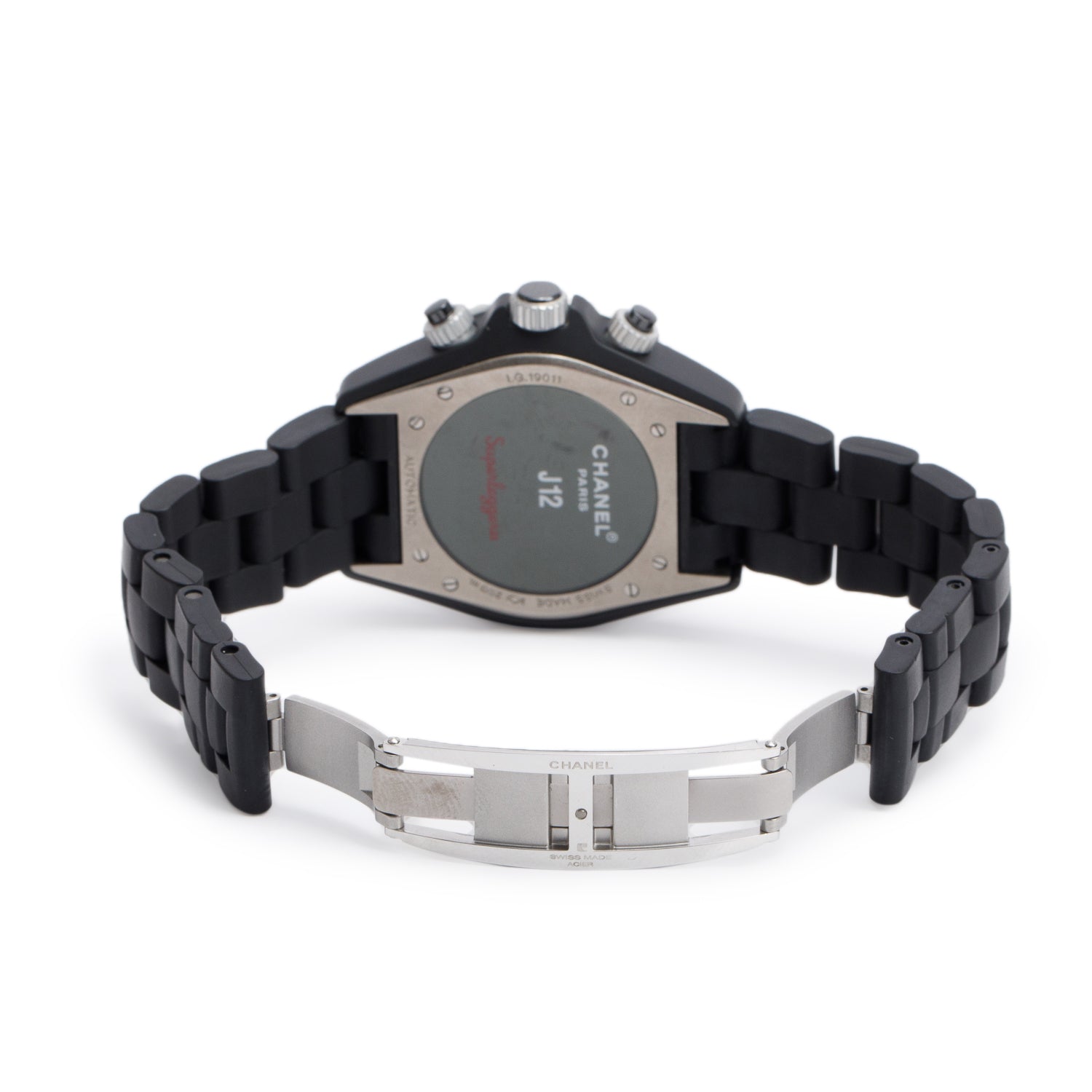 Chanel Titanium & Black Ceramic J12 41 MM Automatic Chronograph Watch w/ Box & Papers