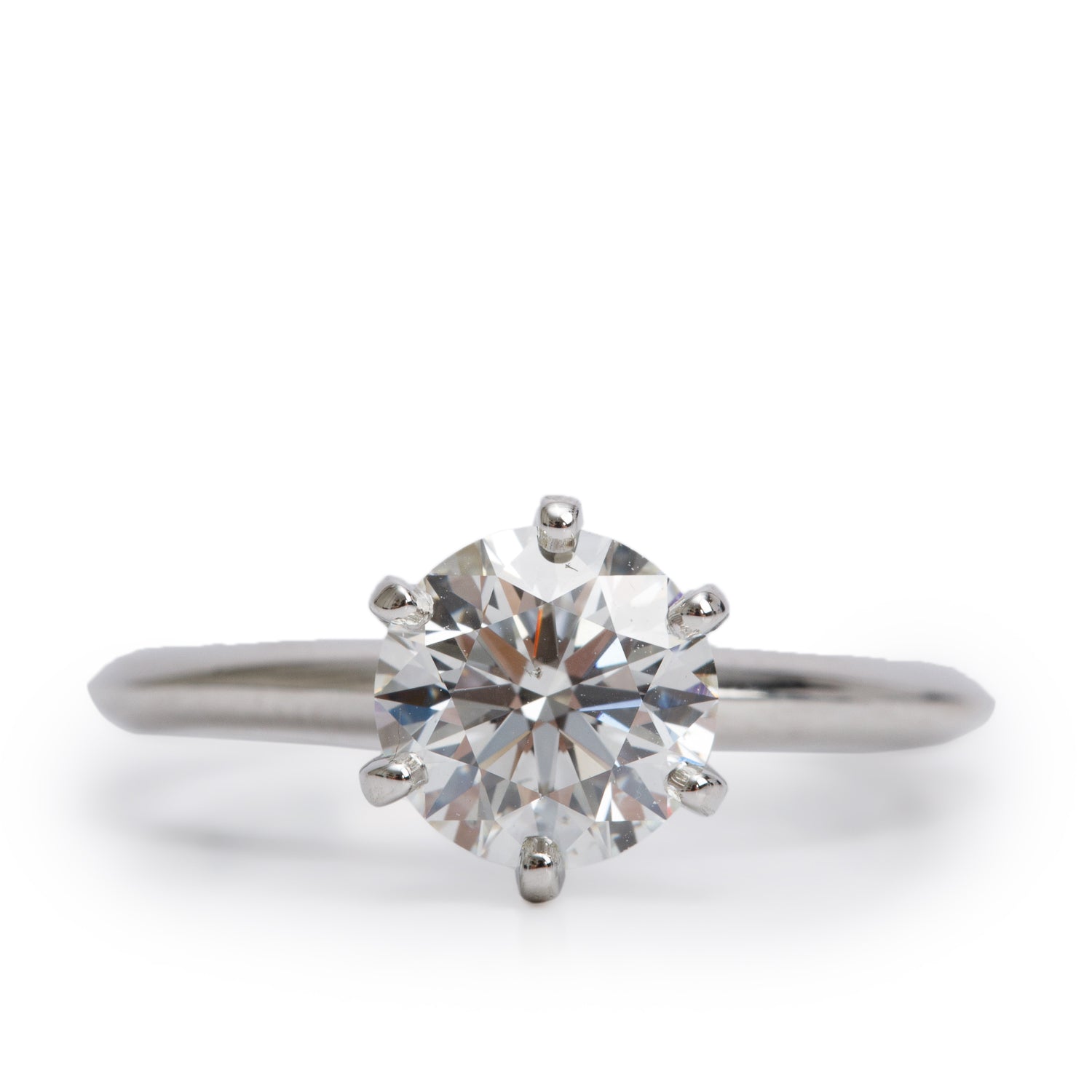 Tiffany & Co. Platinum 1.44 ct. Diamond Solitaire Engagement Ring, Size 5.5