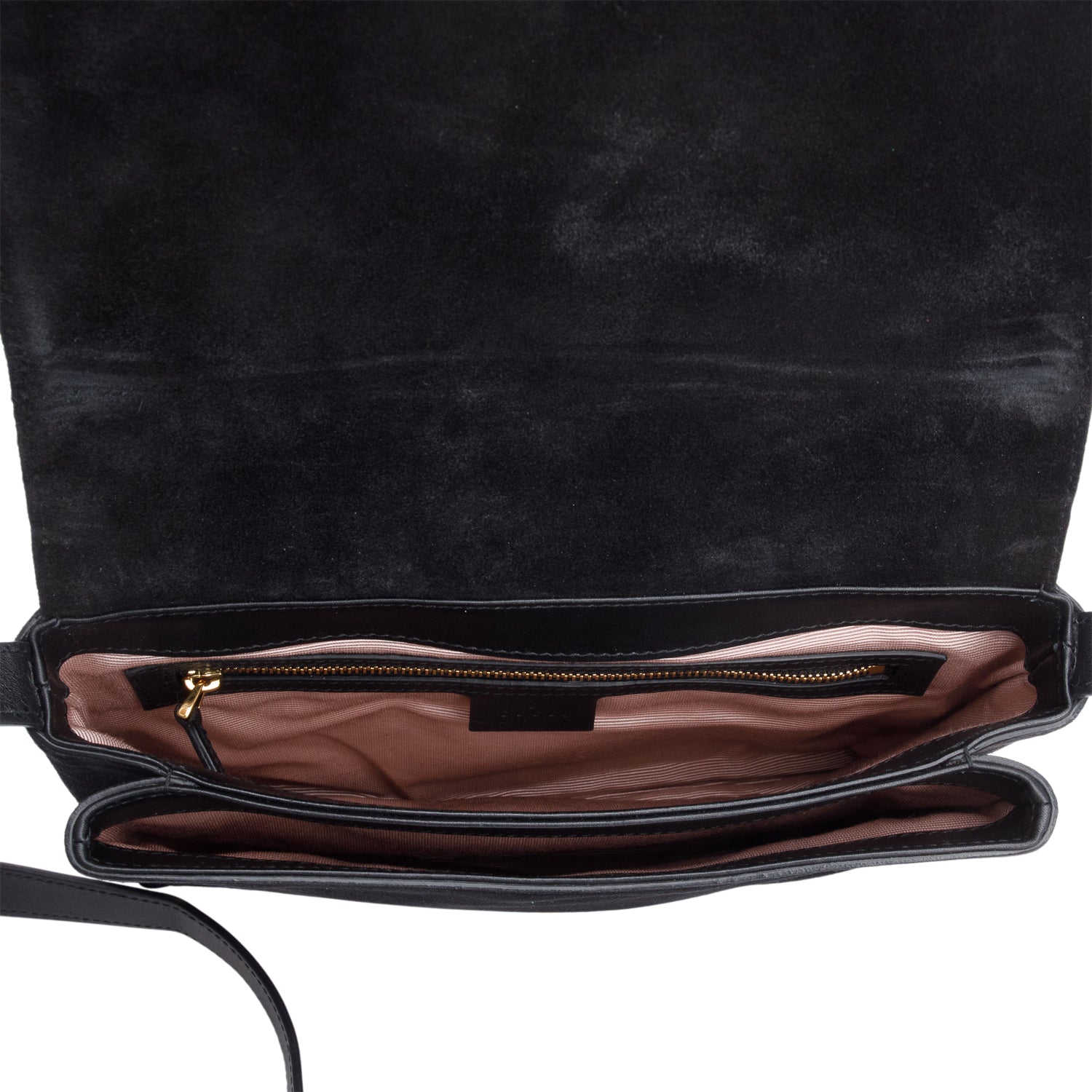 Gucci Black Suede Python Trim Studded Medium Arli Flap Crossbody Bag