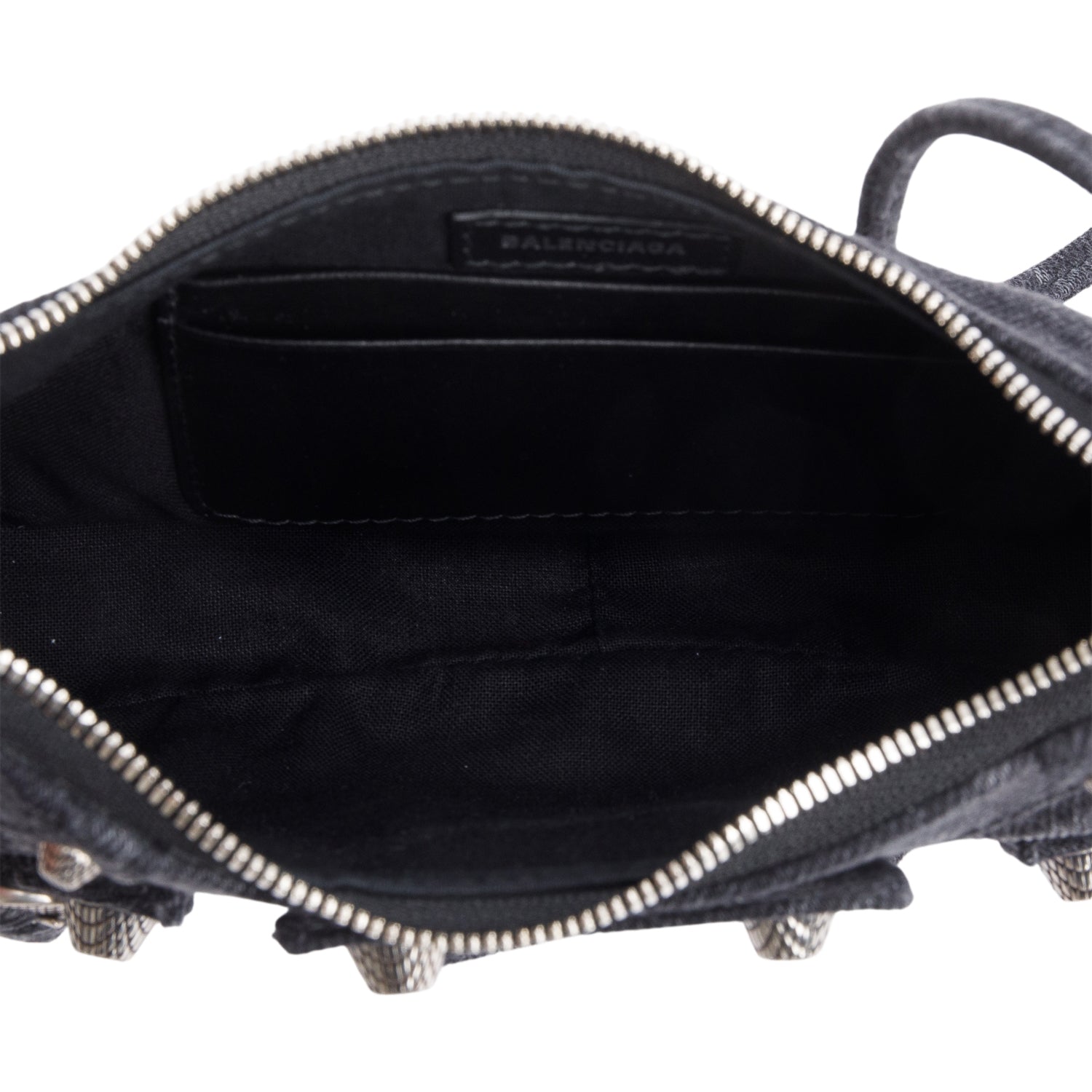 Balenciaga Black BB Denim Mini Le Cagole Crossbody w/ Straps